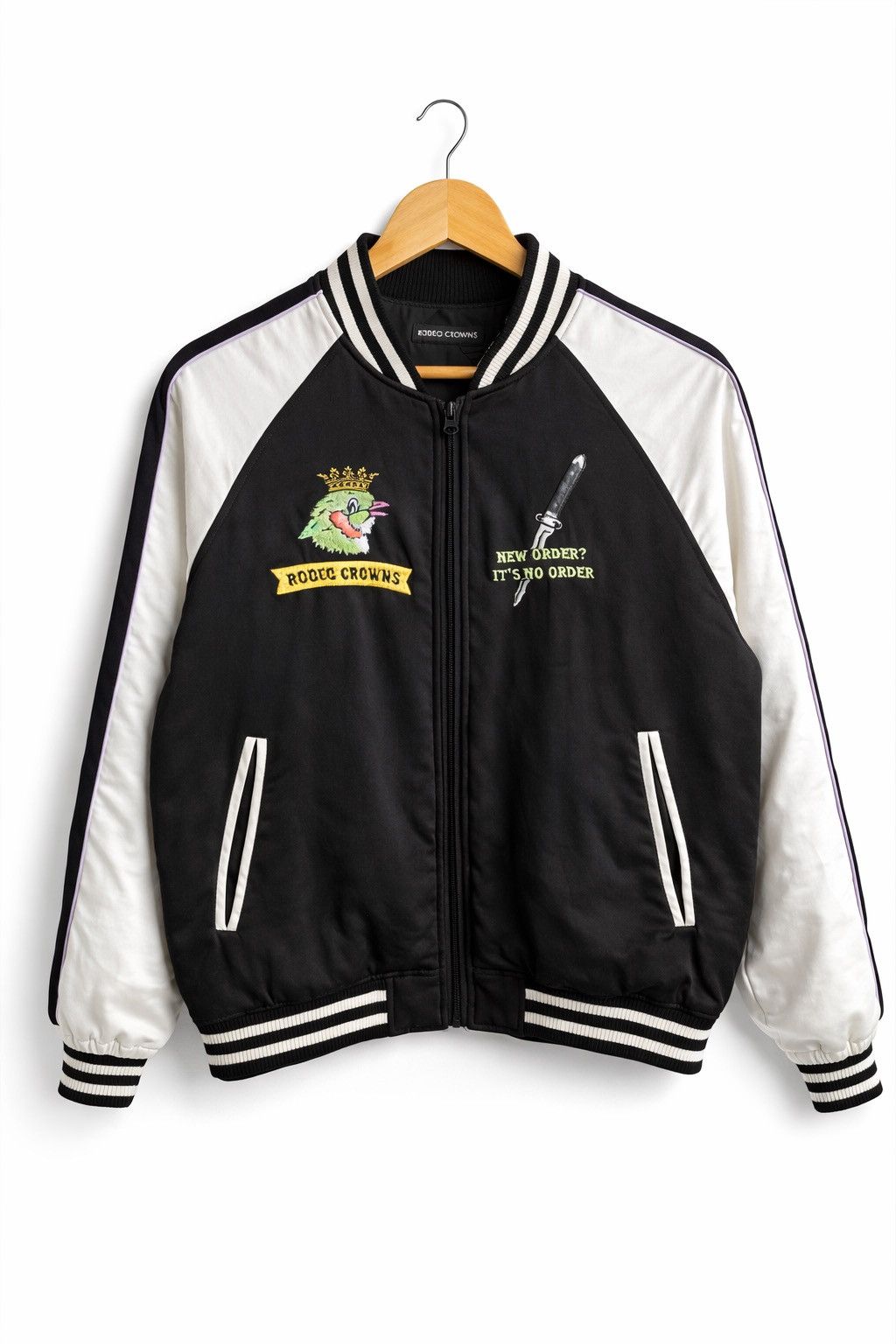Japanese Brand Rodeo Crowns Embroidered Sukajan Jacket Black & White Size US M / EU 48-50 / 2 - 1 Thumbnail