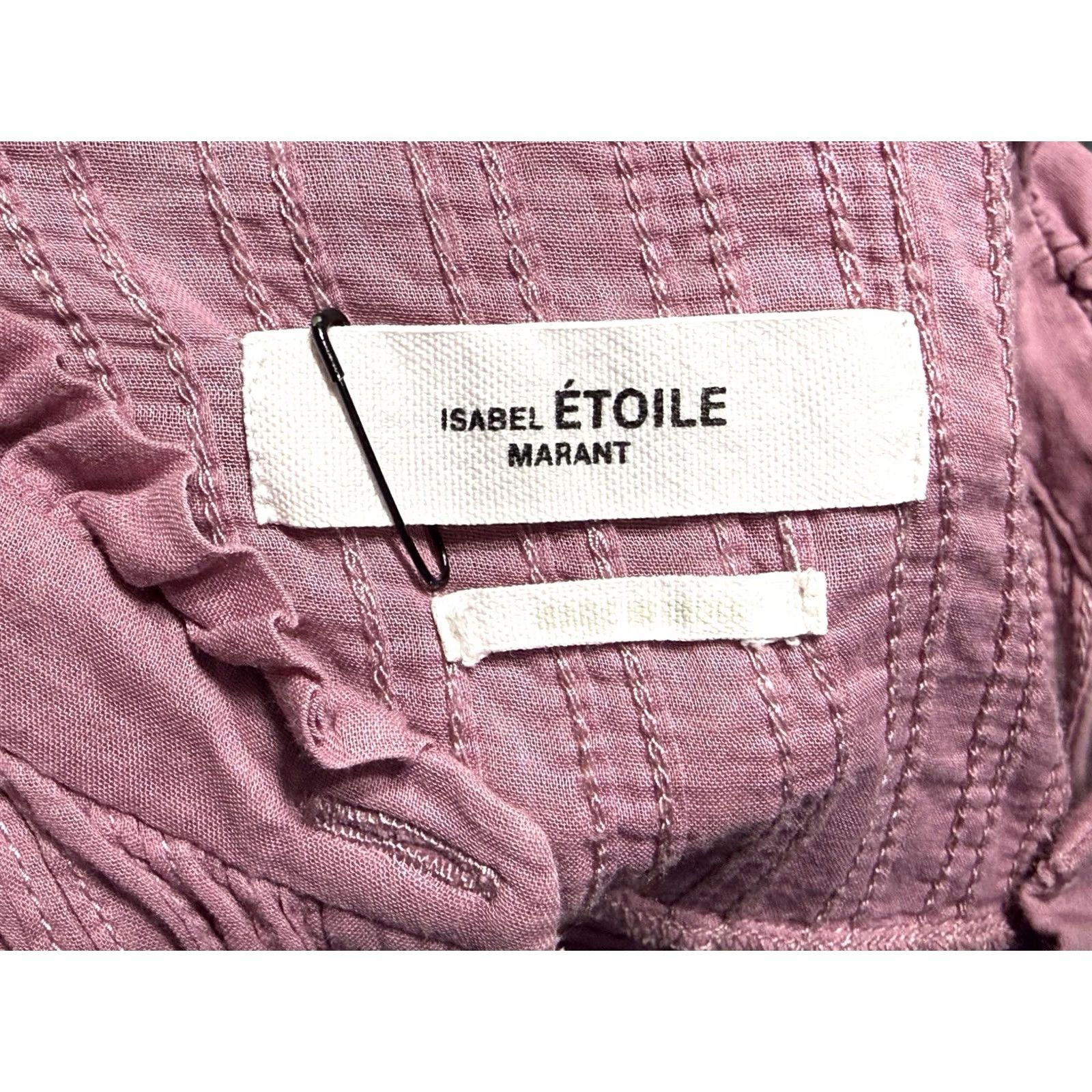 Isabel Marant Isabel Marant Etoile Lanikaye Dress Mauve 4 US Short Sleeve Mini Layered Cotton Voile Flare Women's Size S / US 4 / IT 40 - 2 Thumbnail
