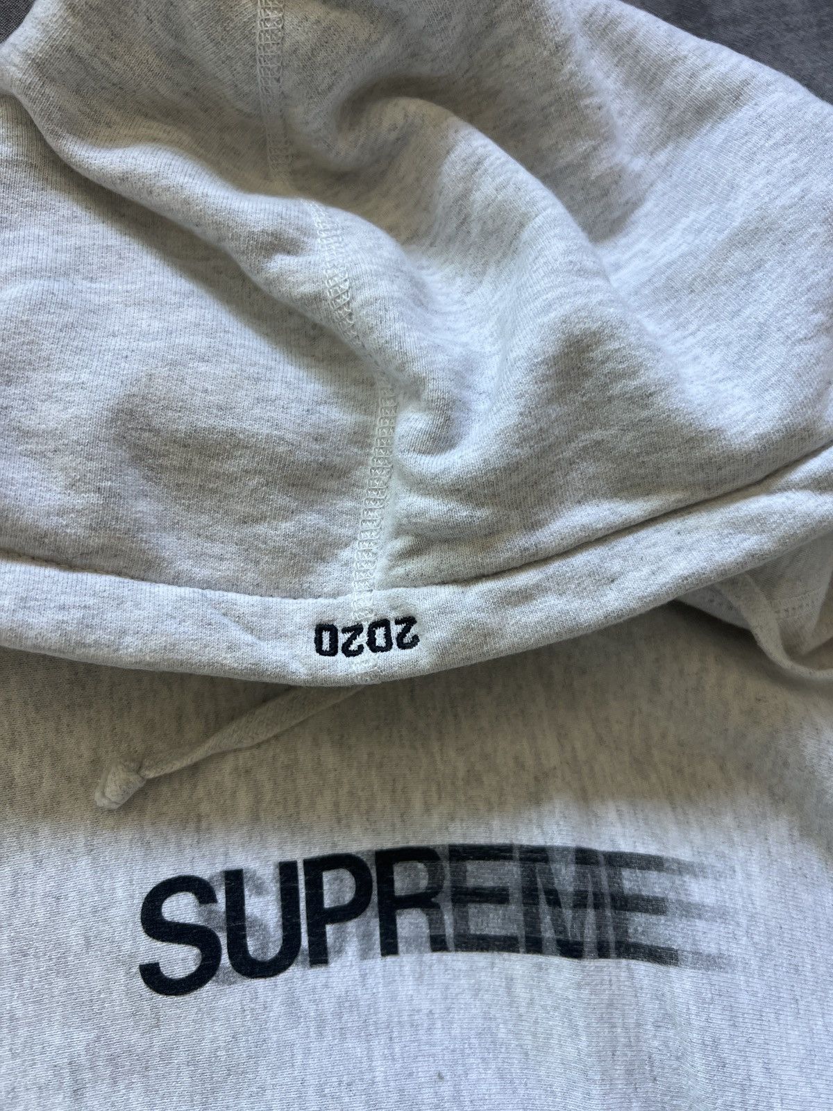 Supreme Supreme Motion Logo Hoodie - Heather Grey | Grailed