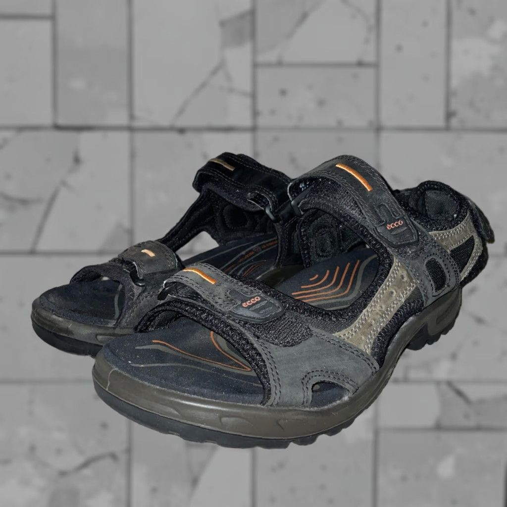 Ecco Ecco Receptor Sandals Mens 42 Black Slip-On Shoes Men Size ONE SIZE - 1 Thumbnail