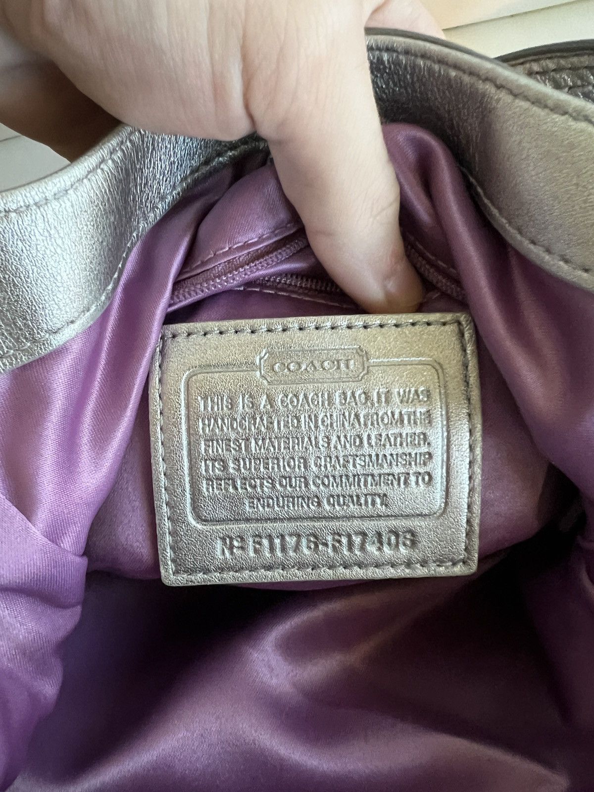 Coach × Designer × Vintage Vintage Coach Y2K Purple Scarf Print Hobo Bag Size ONE SIZE - 3 Thumbnail
