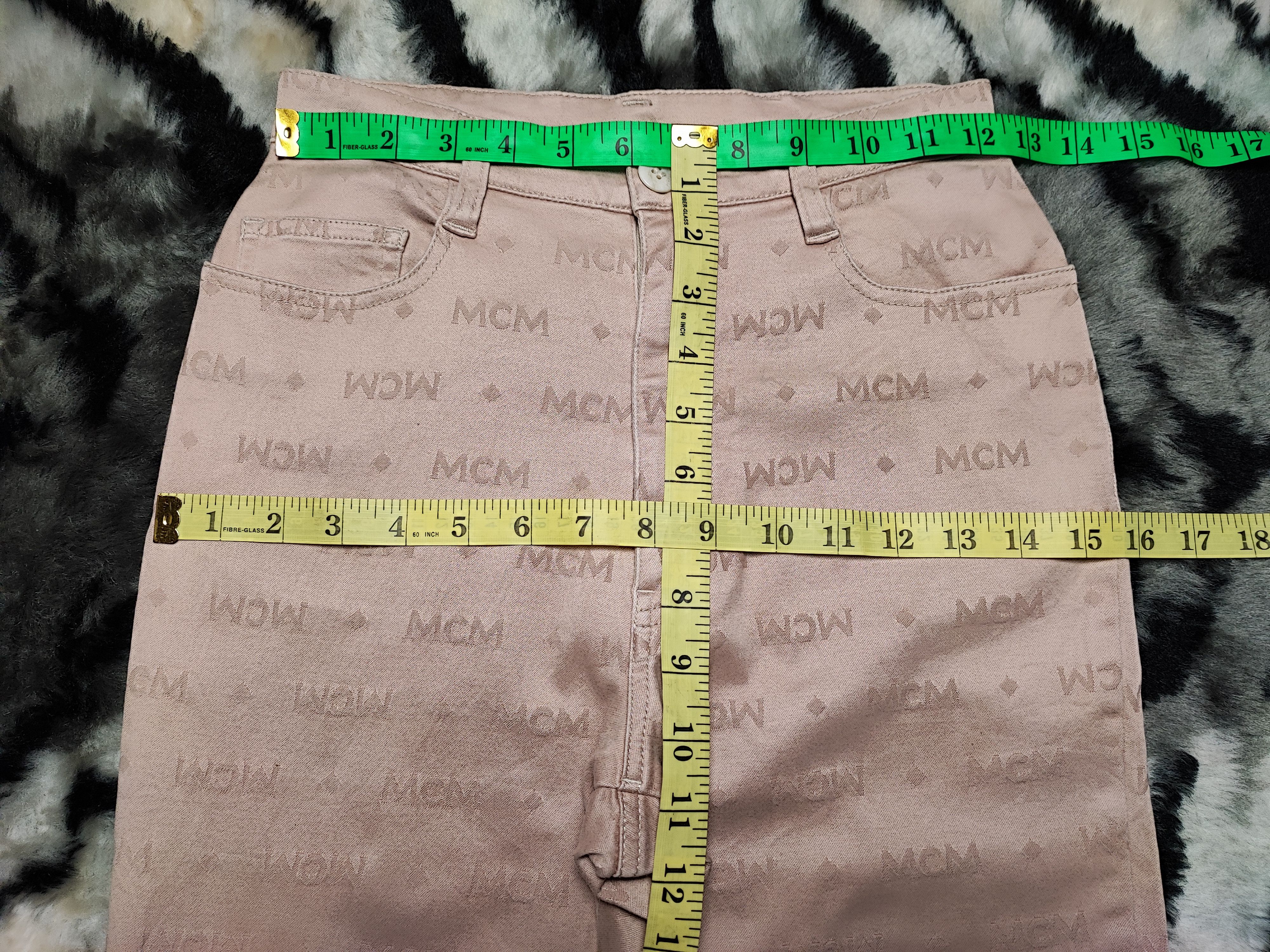 Jean × MCM MCM Jeans Rose Gold Fully Monogram Size 24" / US 00 / IT 34 - 13 Thumbnail