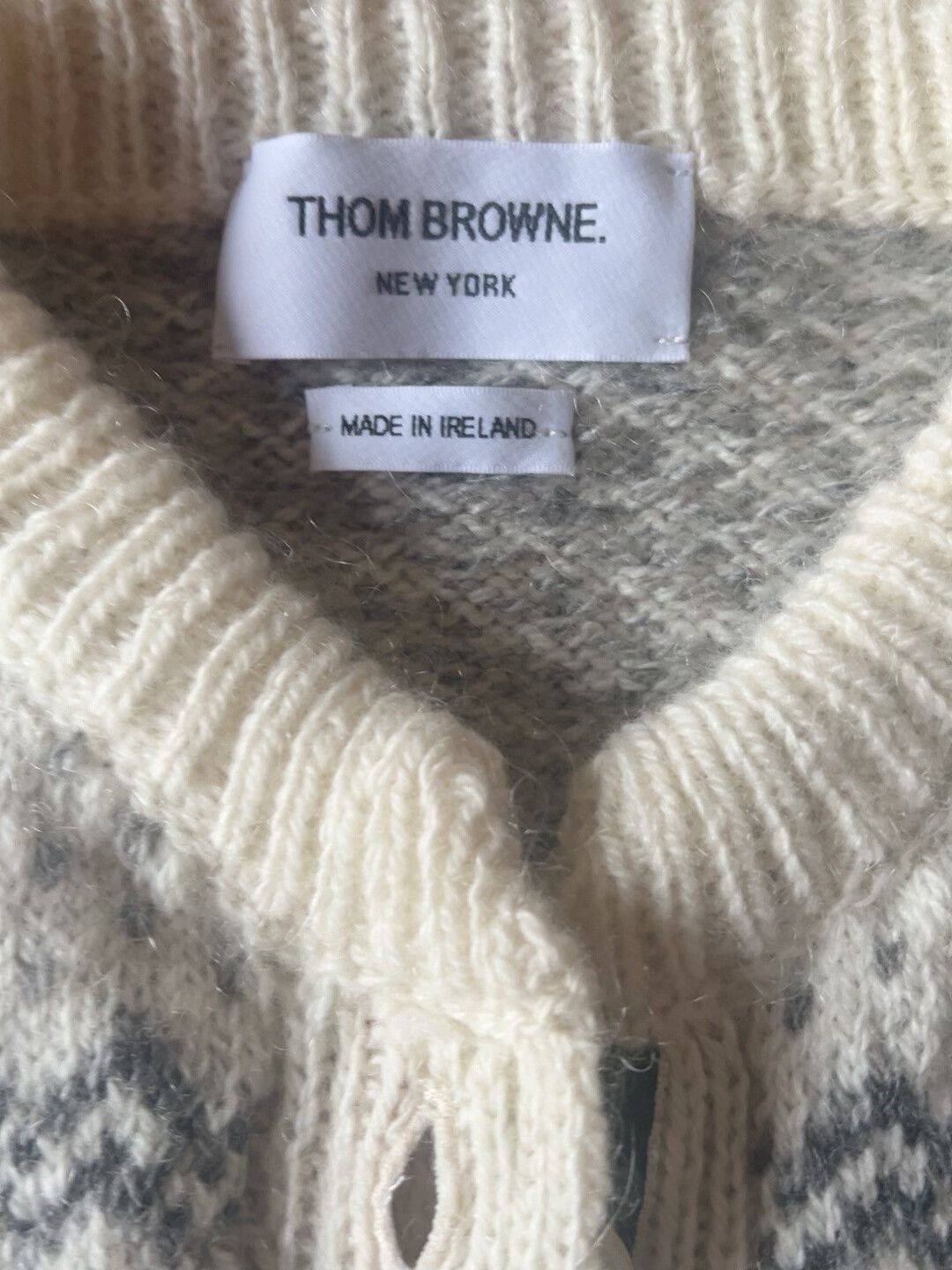 Thom Browne thom browne fair isle knit cardigan Size US M / EU 48-50 / 2 - 3 Thumbnail