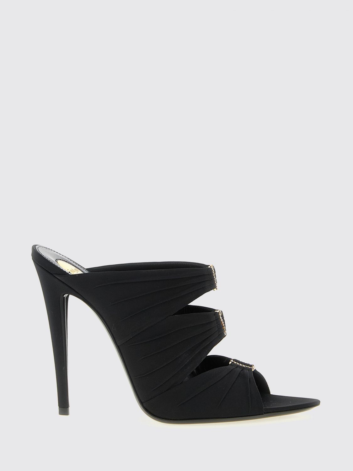 Saint Laurent Paris Saint Laurent Heeled Sandal Woman Black Size US 6.5 / IT 36.5 - 1 Thumbnail