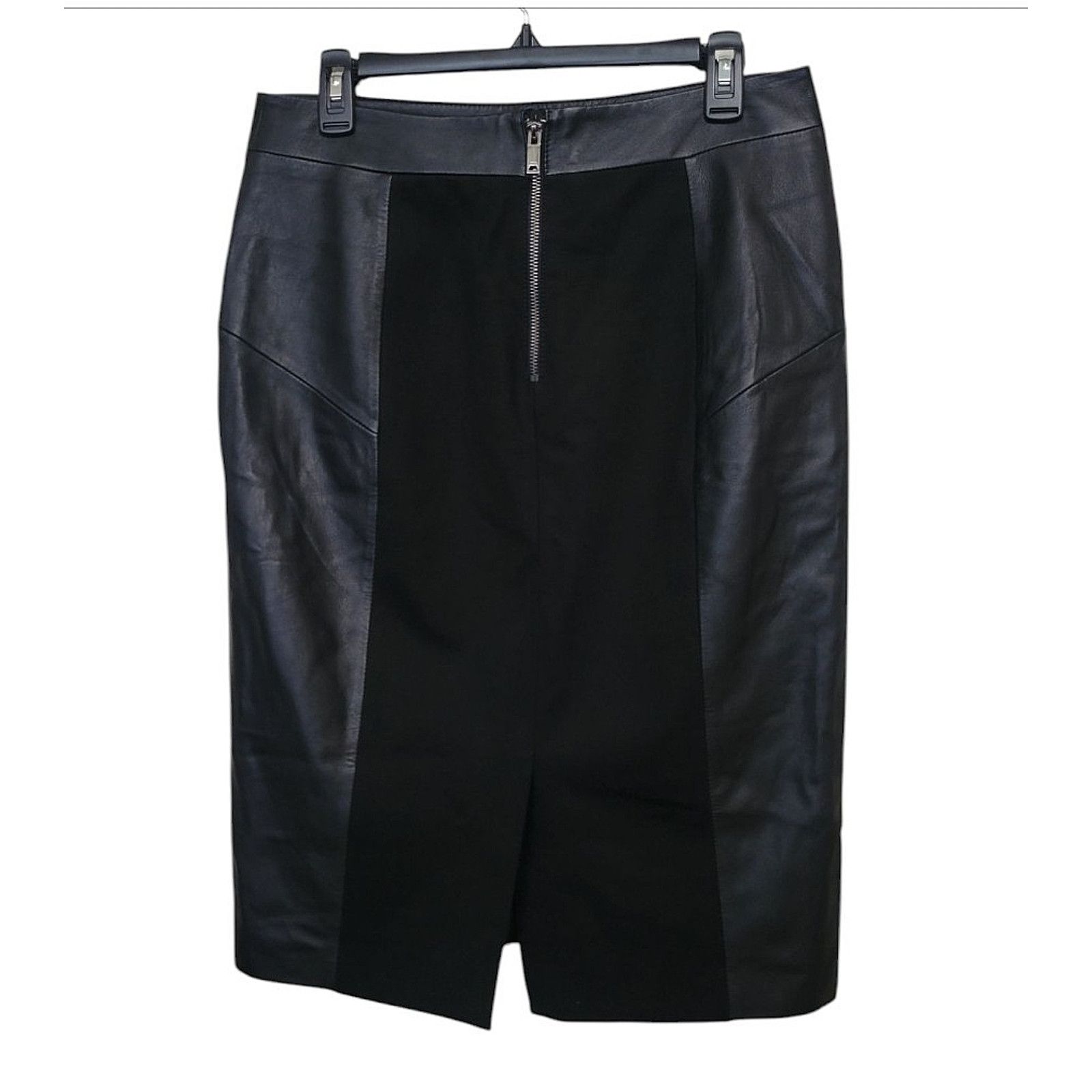 Reiss REISS REAGAN BLACK LEATHER WOMEN SKIRT SIZE US 8 / EU 12 Size 30" / US 8 / IT 44 - 2 Thumbnail