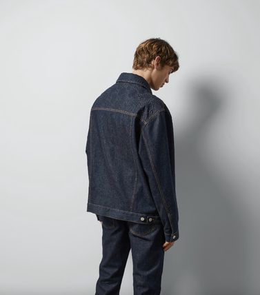 Gucci o1loc1c0126 771450 Denim Jacket With GG Embossed Detail Size US M / EU 48-50 / 2 - 7 Thumbnail