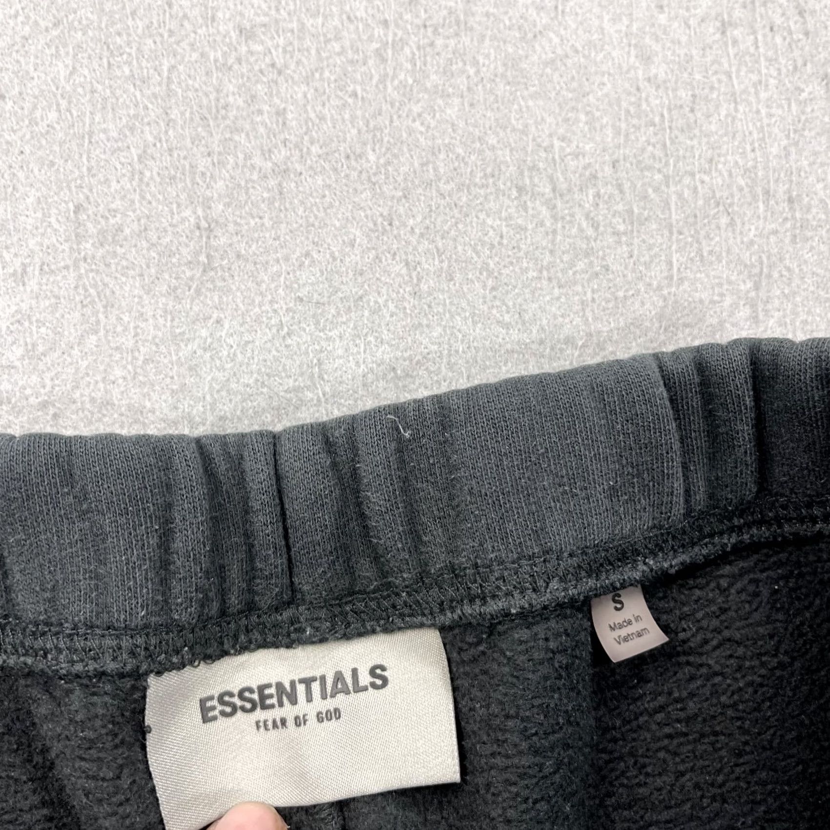 Essentials Essentials Sweatpants Mens S Black Tapered Fleece Jogger Size US 29 - 5 Thumbnail
