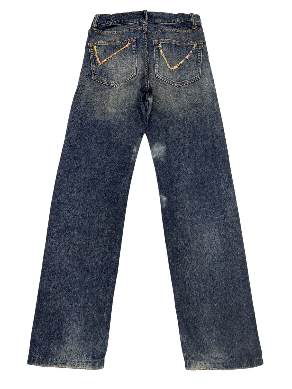 Kapital Vintage Japanese Boro Sashiko Destroyed Denim Jeans Size US 28 / EU 44 - 2 Thumbnail
