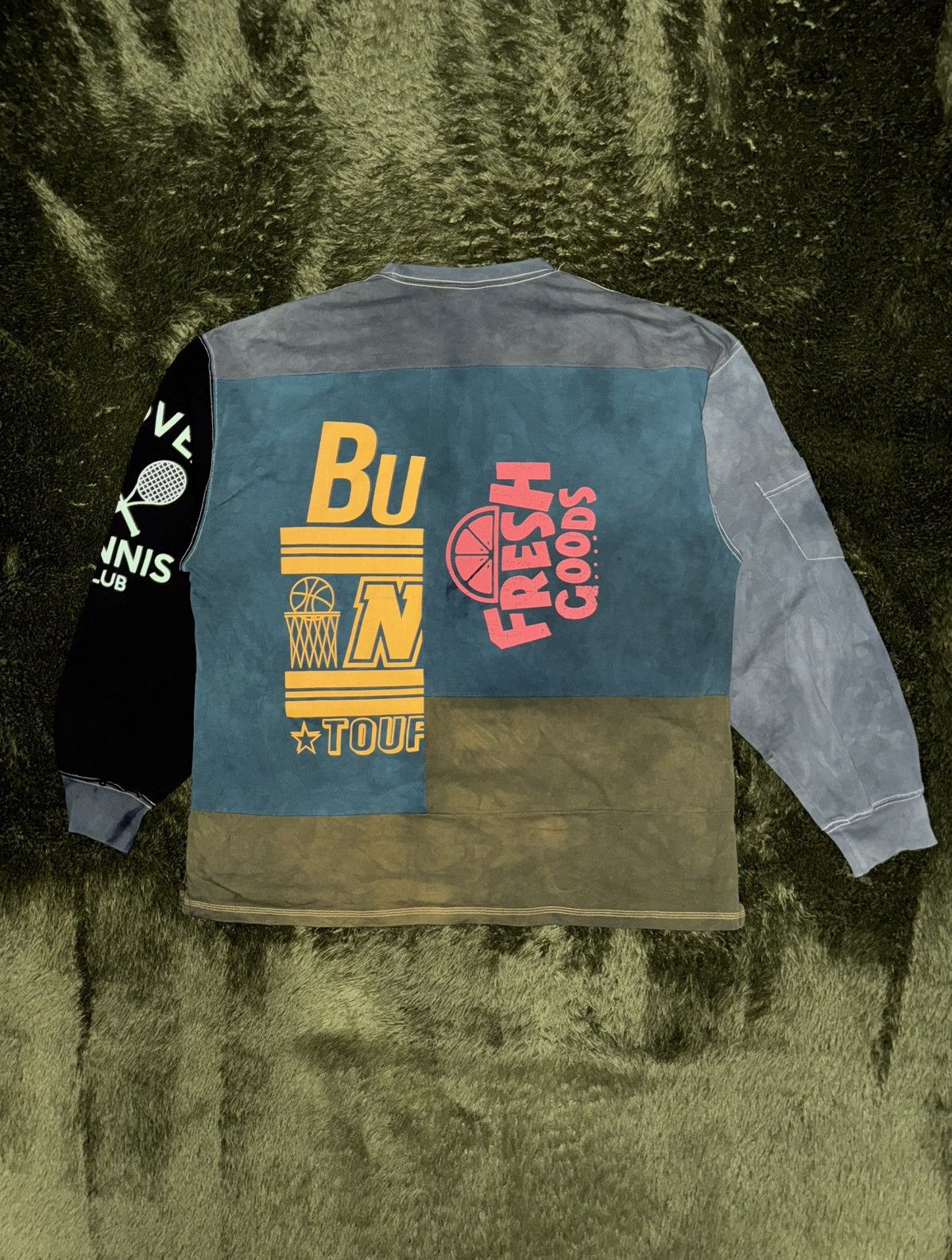 Japanese Brand [XL] Reover Hand-Dyed Rework Triple Stitch Long sleeve Size US XL / EU 56 / 4 - 9 Thumbnail