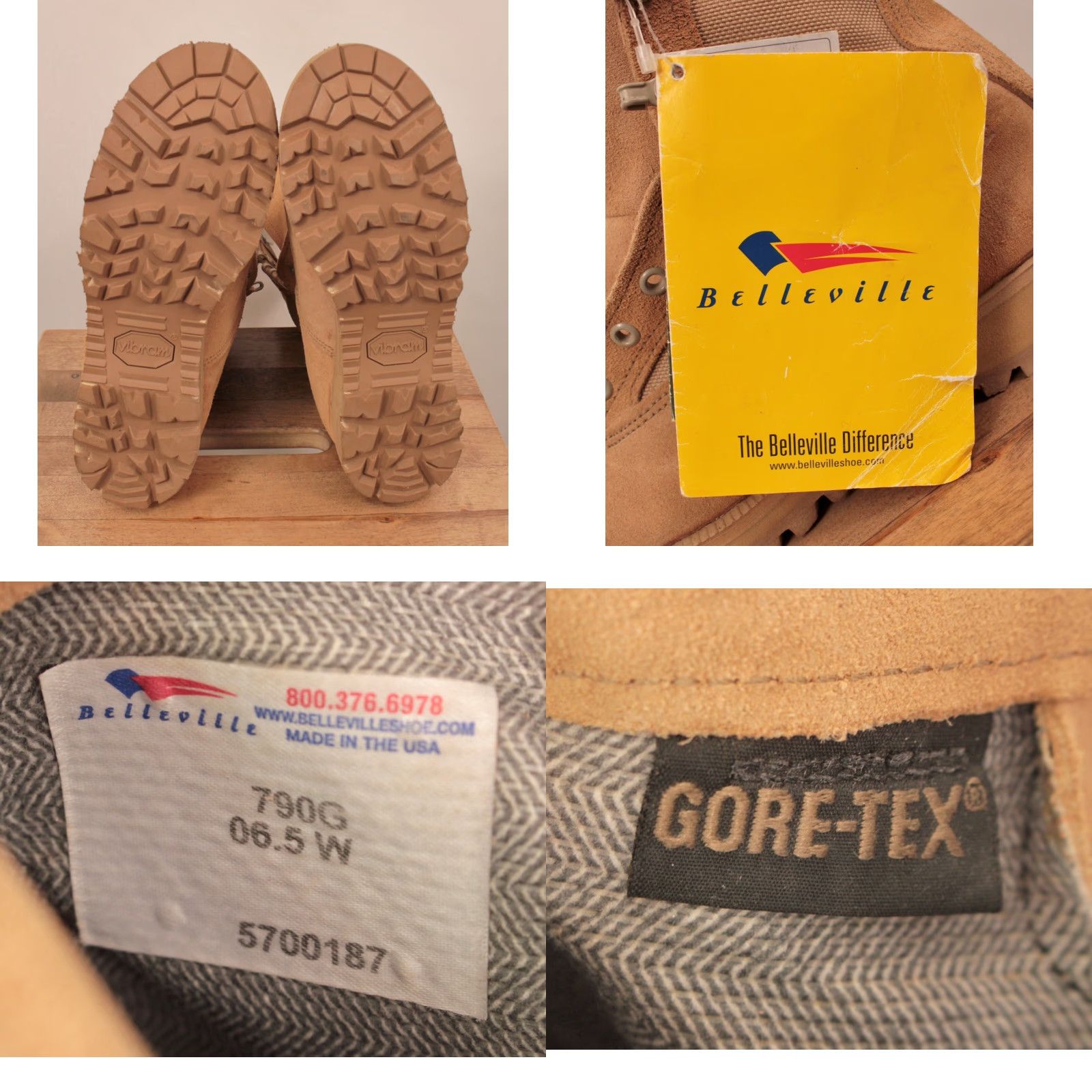 Vintage Bellville Mens US Army Desert Boots Combat Boots Beige Suede 6.5W NOS Size 6.5 Wide Military Boot Bodys Mens Size US 7 / EU 40 - 8 Thumbnail