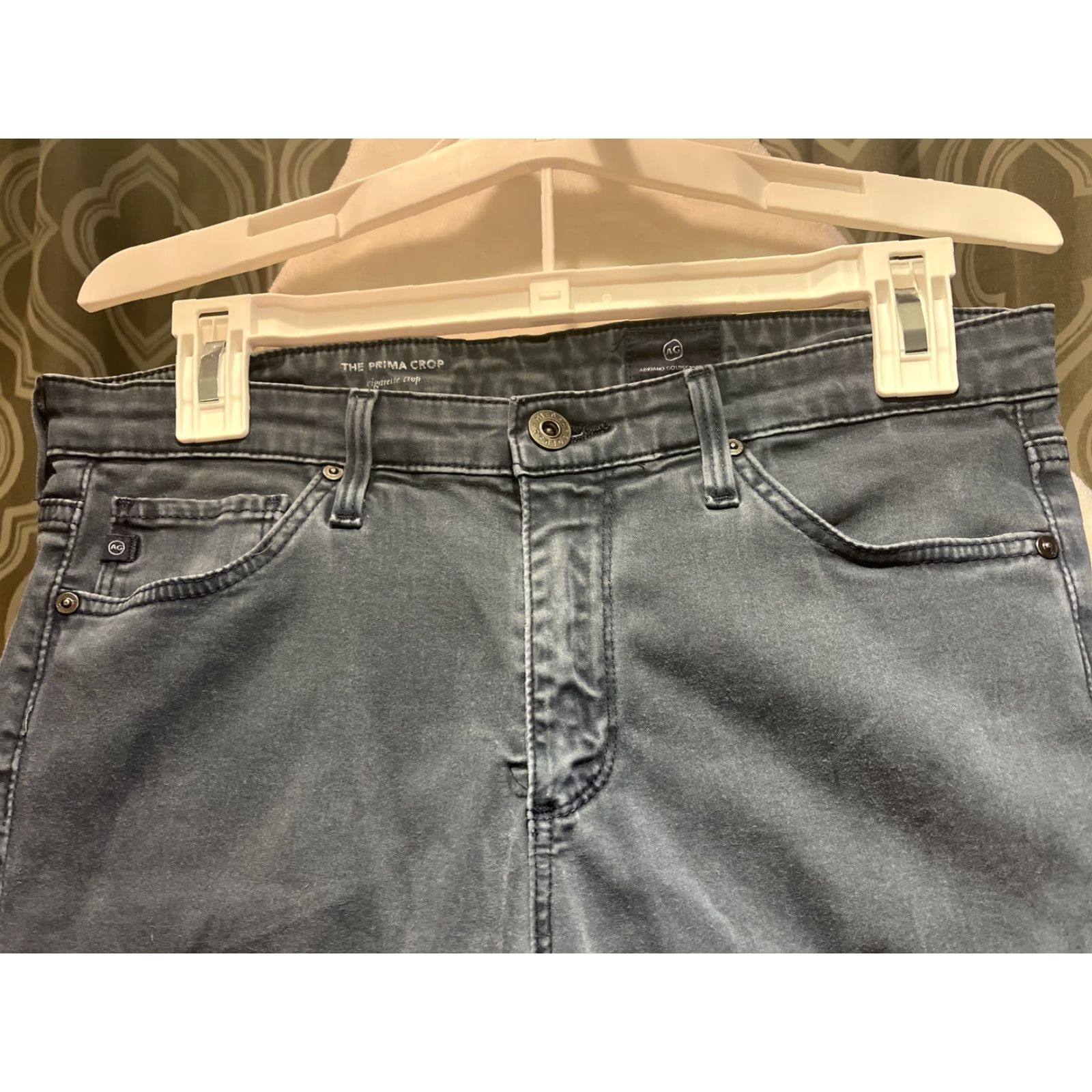 Vintage Adriano Goldschmied the Prima Crop cigarette crop 27 Women Jeans Gray Cigarette Crop Crop 60% cotton 30% modal 8% polyester Size ONE SIZE - 2 Thumbnail