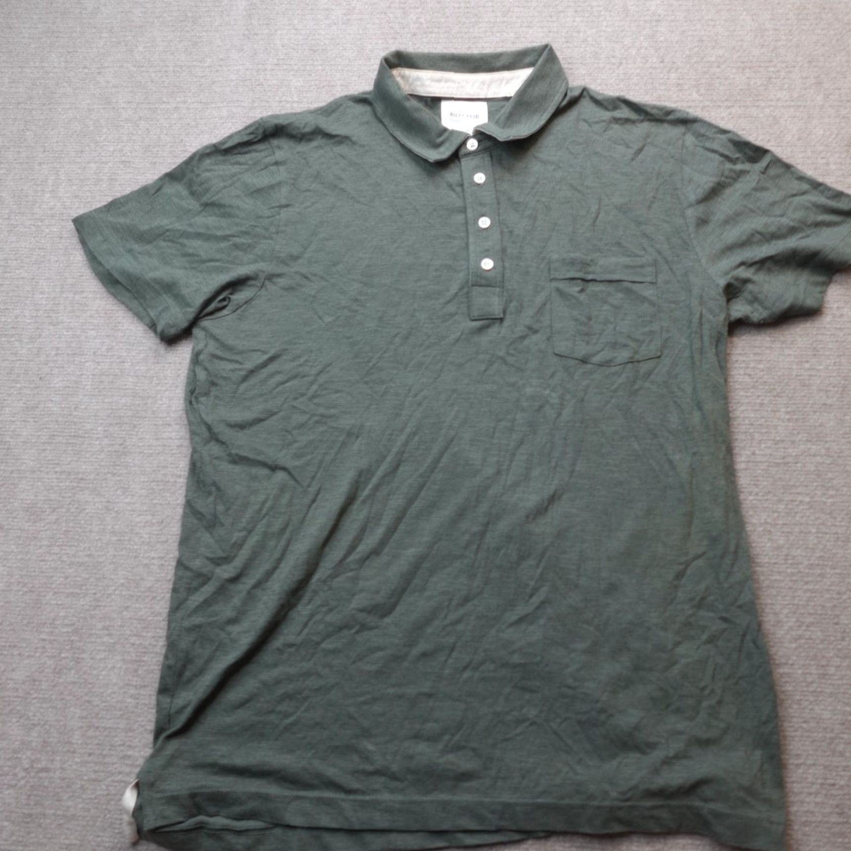 Billy Reid Billy Reid Polo Shirt L Green Solid Made in Peru Polo Men Green Size US L / EU 52-54 / 3 - 2 Thumbnail