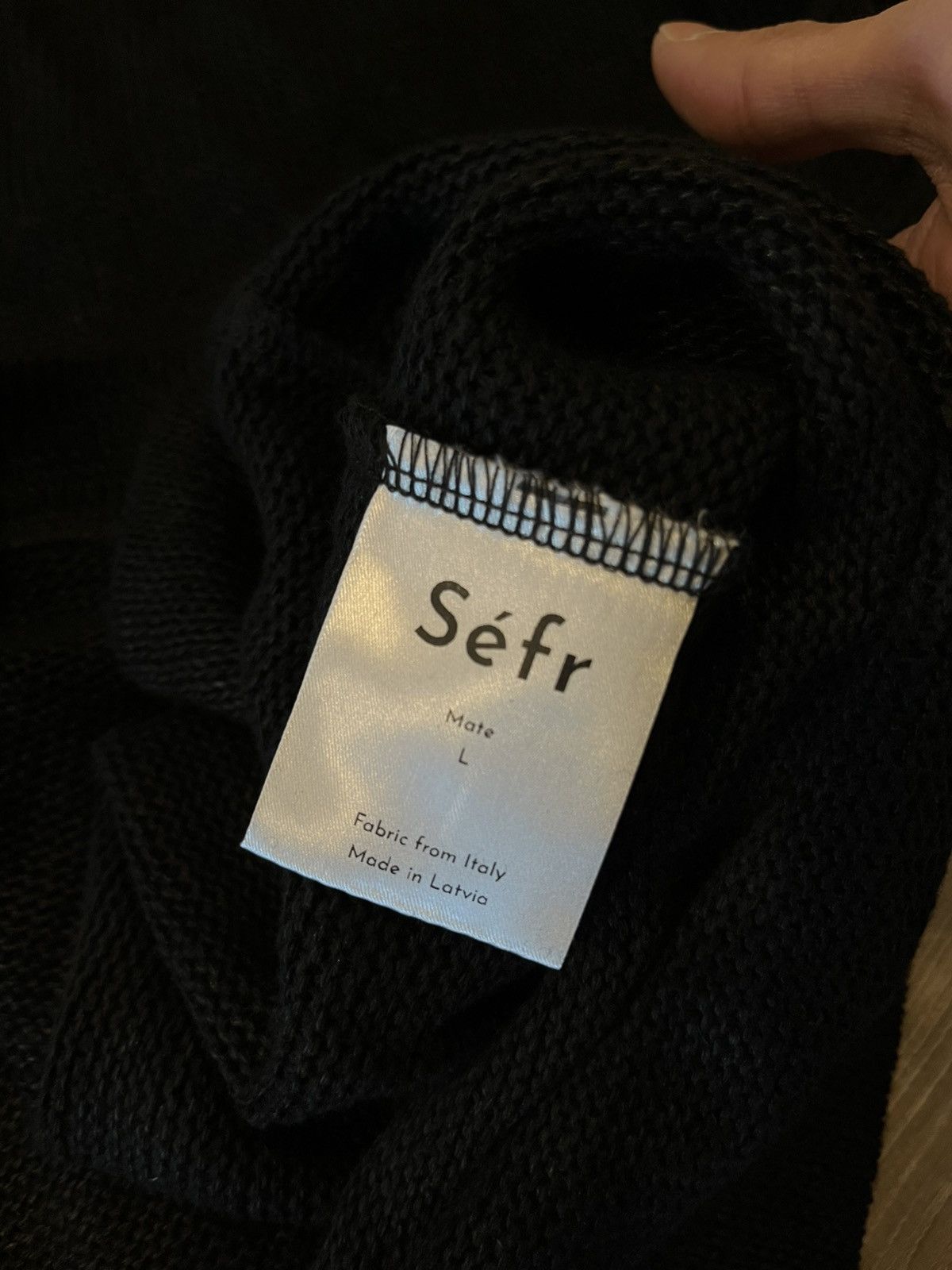 Sefr Black linen Sefr short sleeve polo size L Size US L / EU 52-54 / 3 - 3 Thumbnail