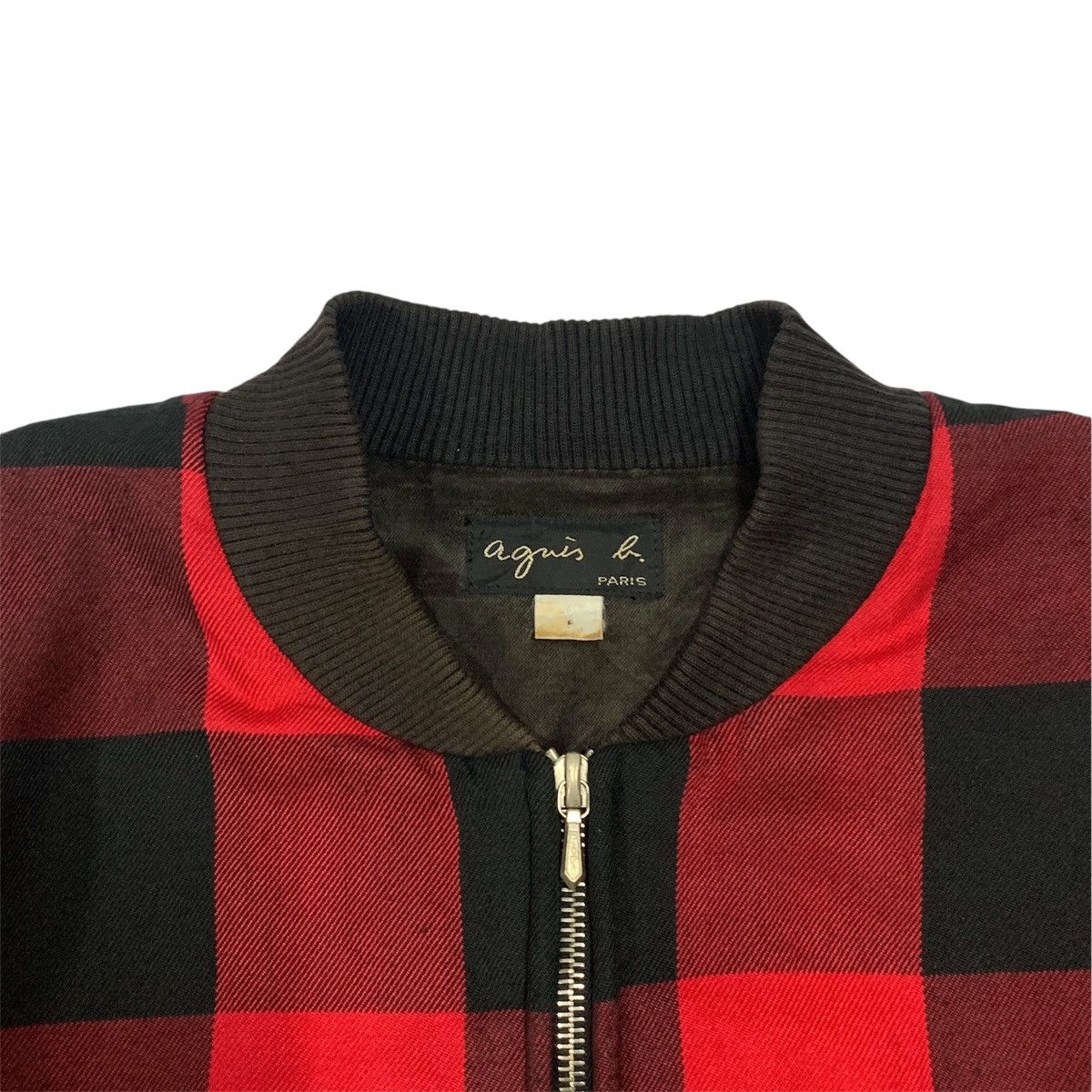agnes b. Agnes B Brooklyn Plaid Bomber Jacket Size S / US 4 / IT 40 - 4 Thumbnail