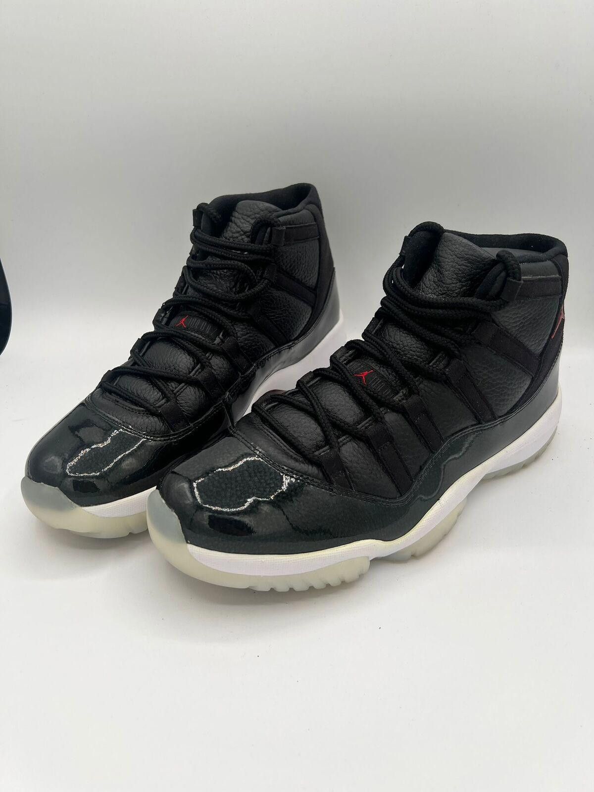 Jordan Brand Air Jordan 11 Retro 72-10 Men's 378037-002 Black/White Size US 11 / EU 44 - 1 Thumbnail