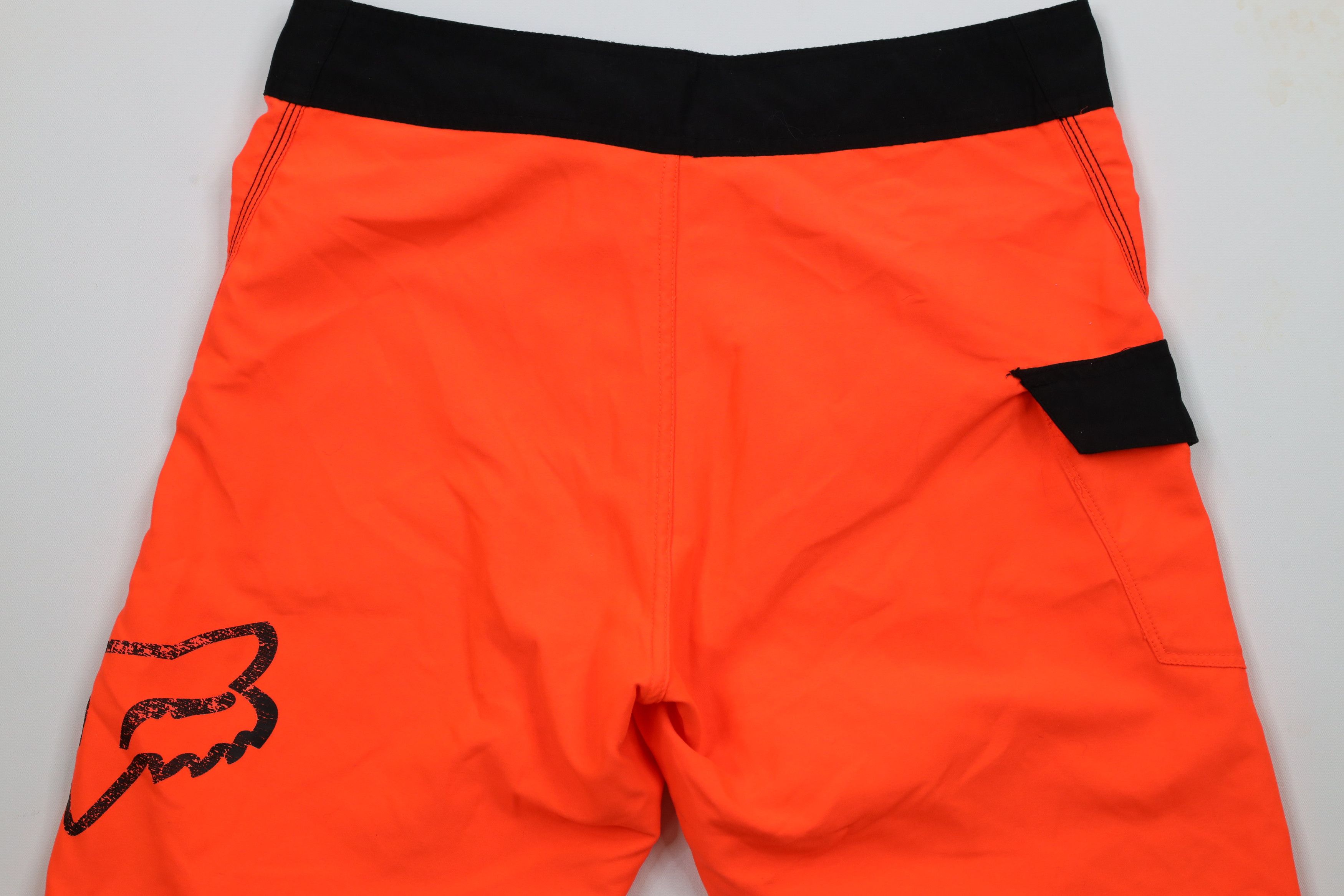 Fox Racing × Vintage Vintage Fox Racing Big Logo Swim Board Shorts Blaze Orange Size US 30 / EU 46 - 10 Thumbnail