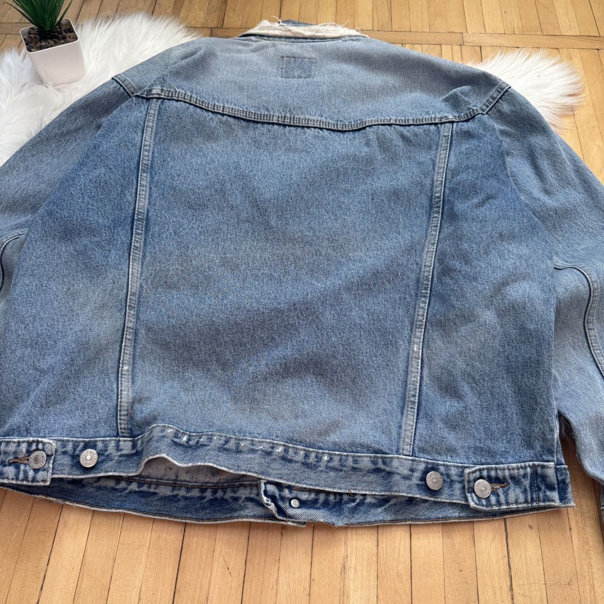 Marlboro 📌 Vintage 90s Marlboro Distressed Denim Y2K Crazy Jacket Size US L / EU 52-54 / 3 - 14 Thumbnail