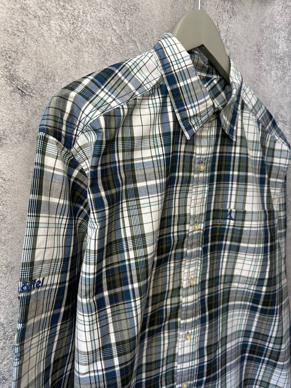 Other Schoffel Button Up Shirt Check Long Sleeve Point Collar Size US L / EU 52-54 / 3 - 4 Thumbnail