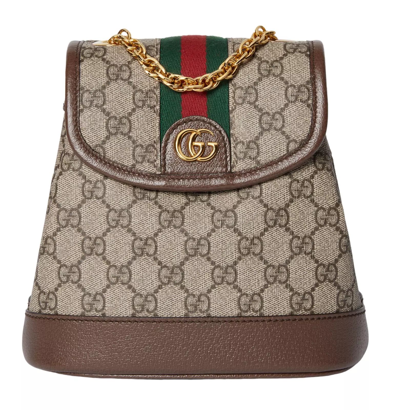 Gucci GUCCI Ophidia Mini Beige And Ebony GG Canvas Backpack Size ONE SIZE - 1 Thumbnail