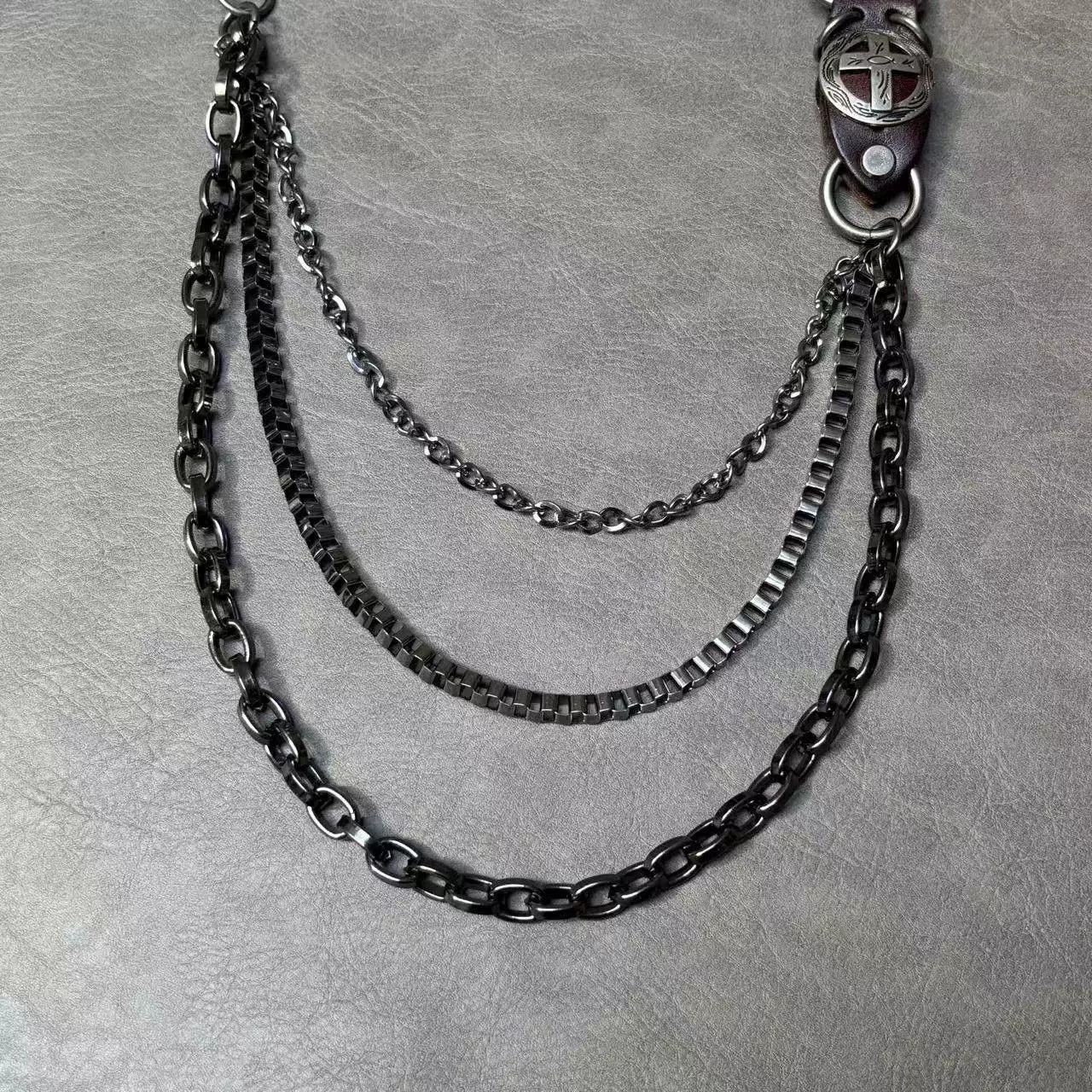 Vintage Retro hip-hop punk style jeans waist chain Size ONE SIZE - 4 Thumbnail