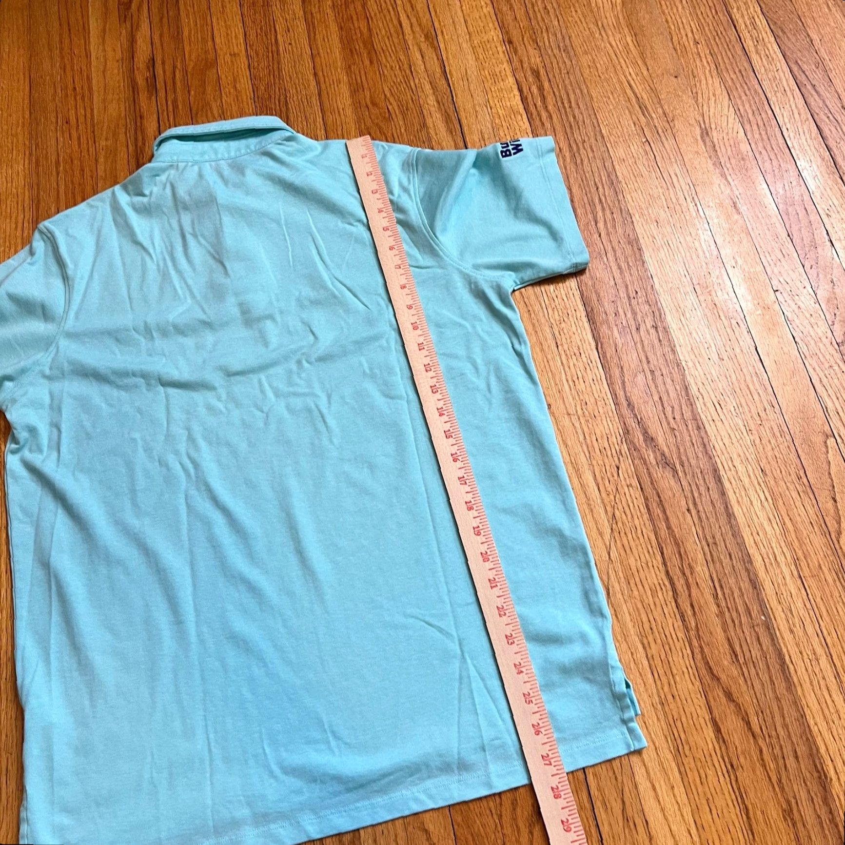 Vintage Greyson Polo Shirt Mens Medium Golf Performance Solid Blue Green Size US M / EU 48-50 / 2 - 8 Thumbnail