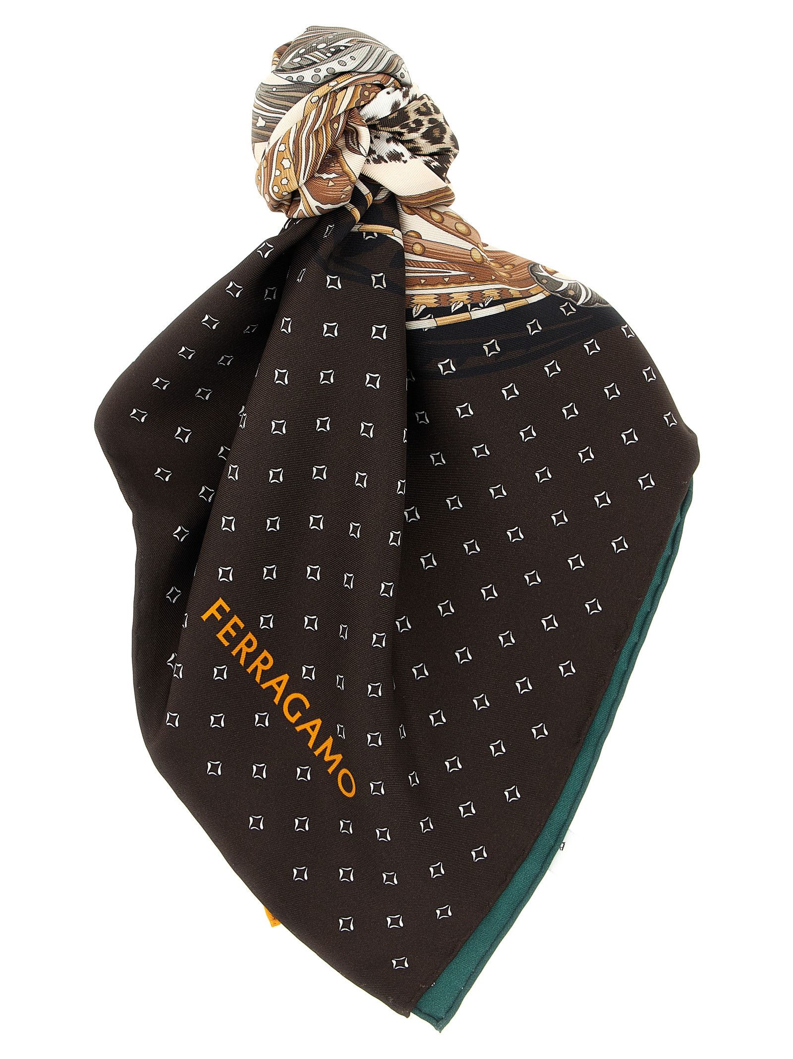 Salvatore Ferragamo 'Madras' Print Scarf Size ONE SIZE - 1 Thumbnail