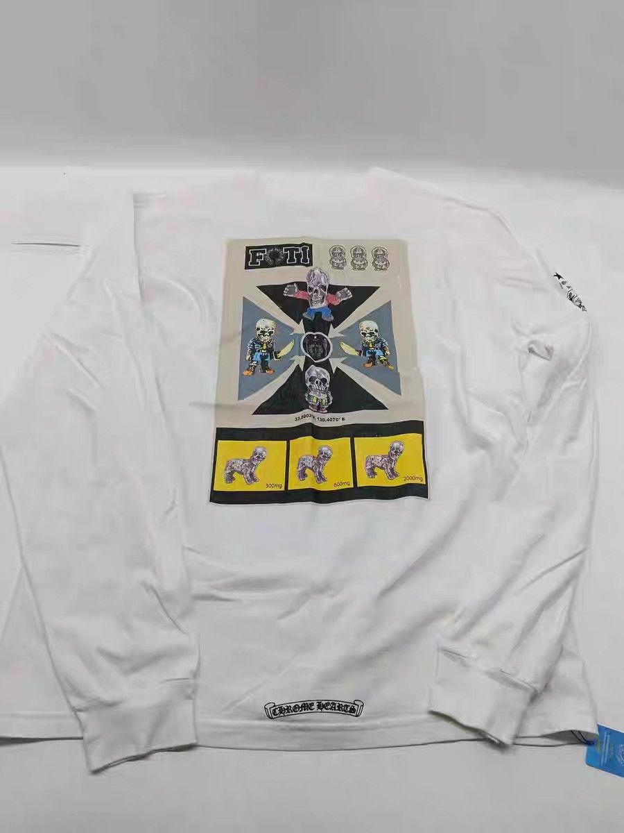 Chrome Hearts chrome hearts foti long sleeve white shirt. Size US XXL / EU 58 / 5 - 4 Thumbnail