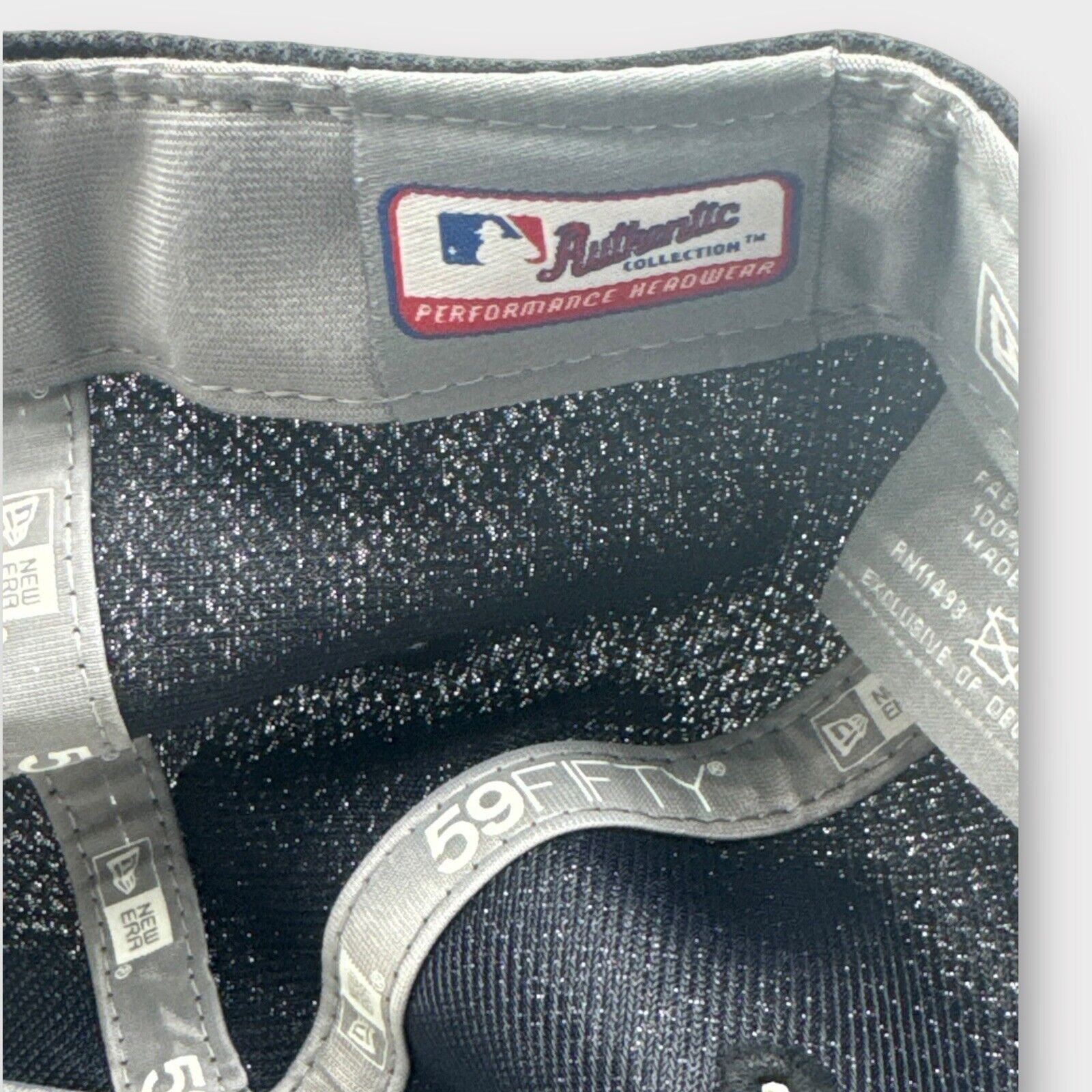 New Era × New York Yankees New York Yankees Authentic New Era Diamond Grey Navy Fitted Size ONE SIZE - 5 Thumbnail