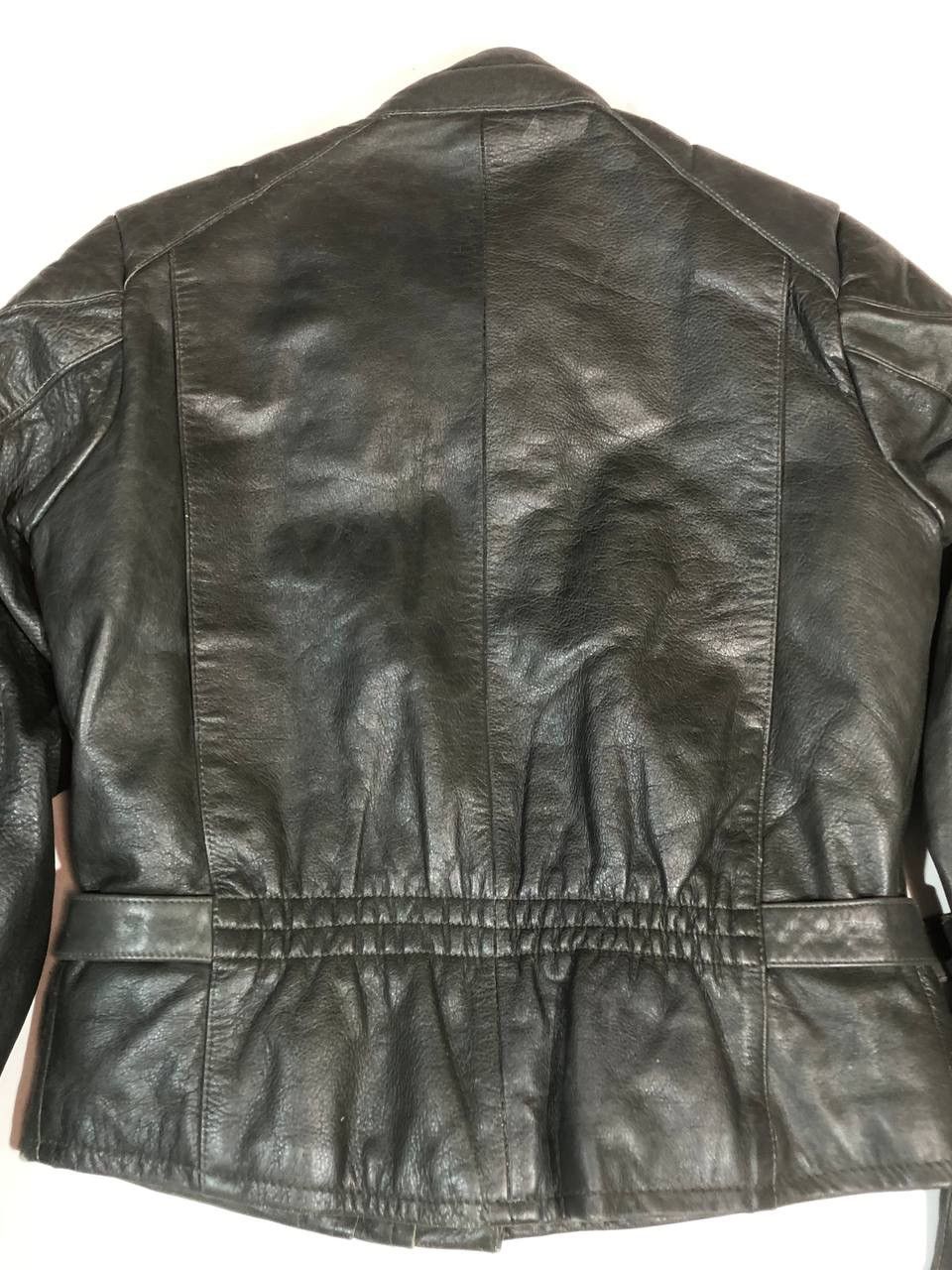 Vintage Echtes Leder Vintage Racing Biker Leather Jacket Size US M / EU 48-50 / 2 - 7 Thumbnail