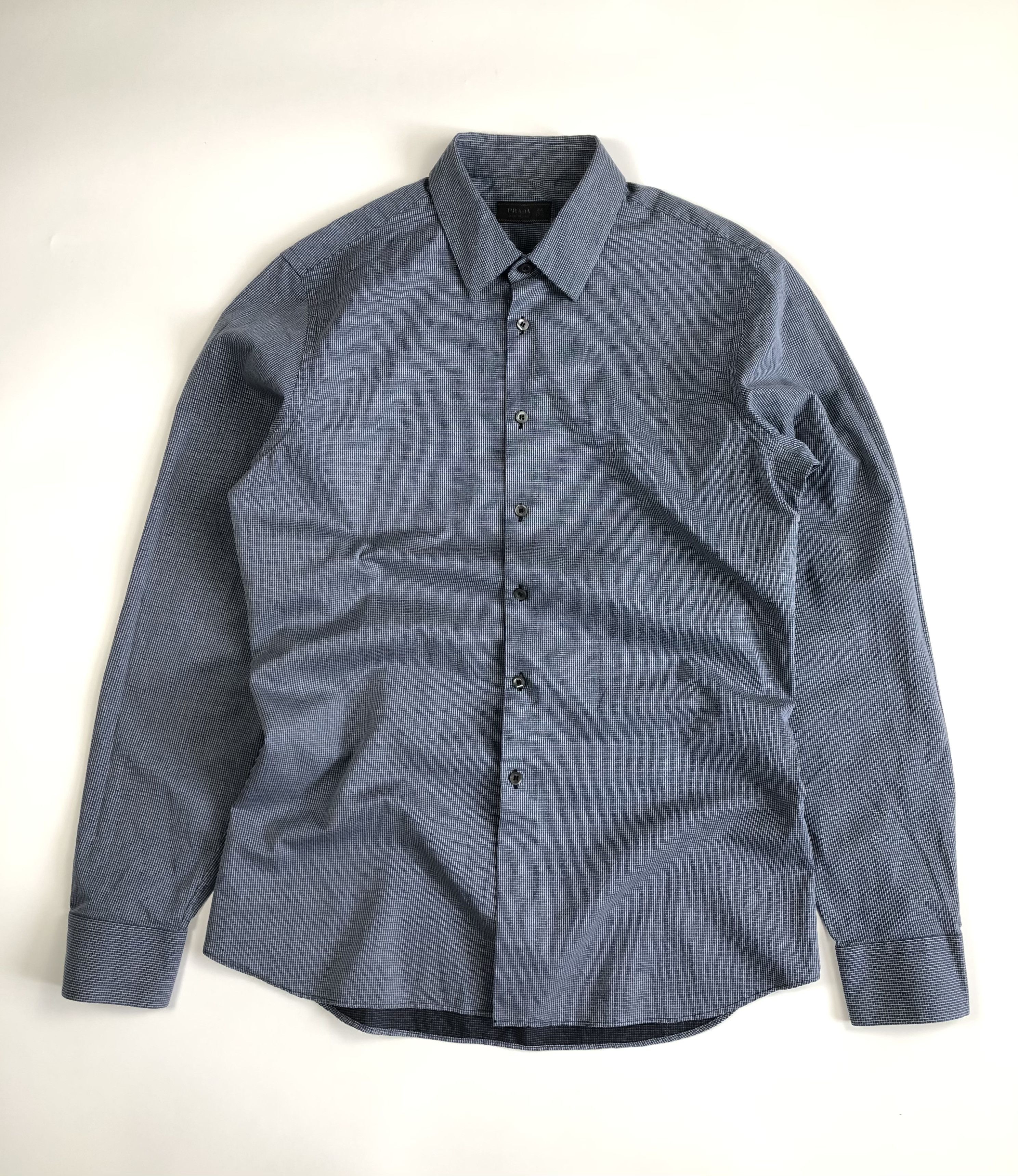 Prada Prada Cotton Button Up Shirt Size US XL / EU 56 / 4 - 2 Thumbnail