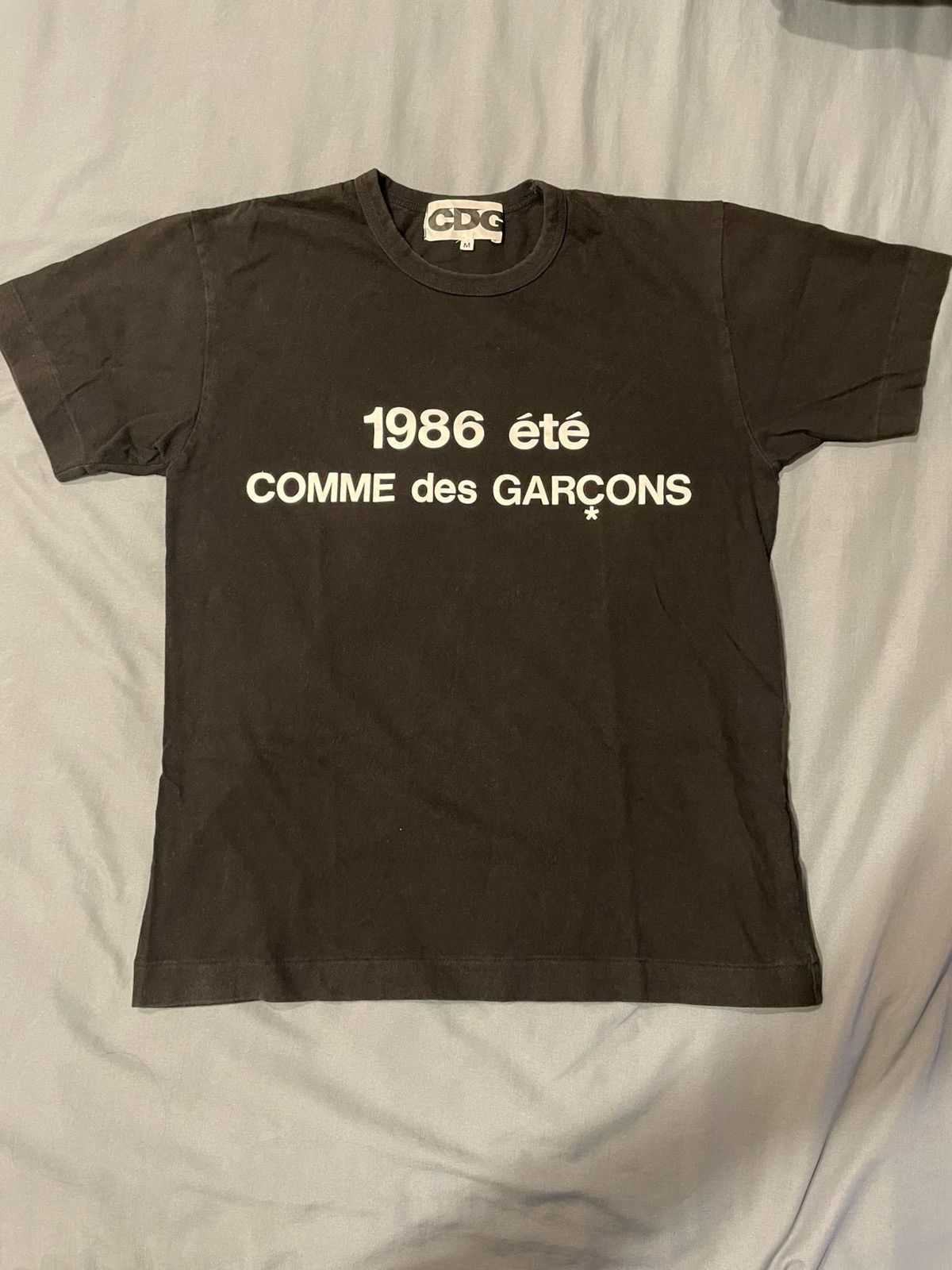 Cdg 1986 Été Comme Des Garçons Black Tee, Men's