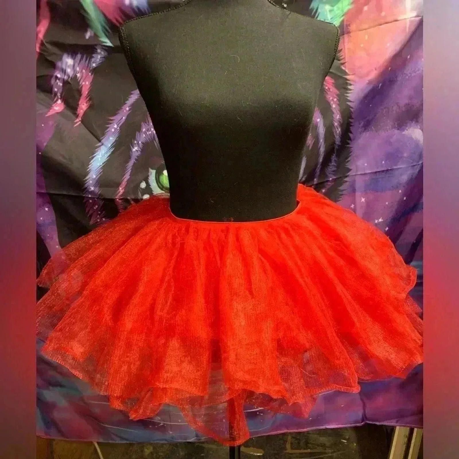 Designer Red tutu Halloween Size 30" / US 8 / IT 44 - 1 Thumbnail