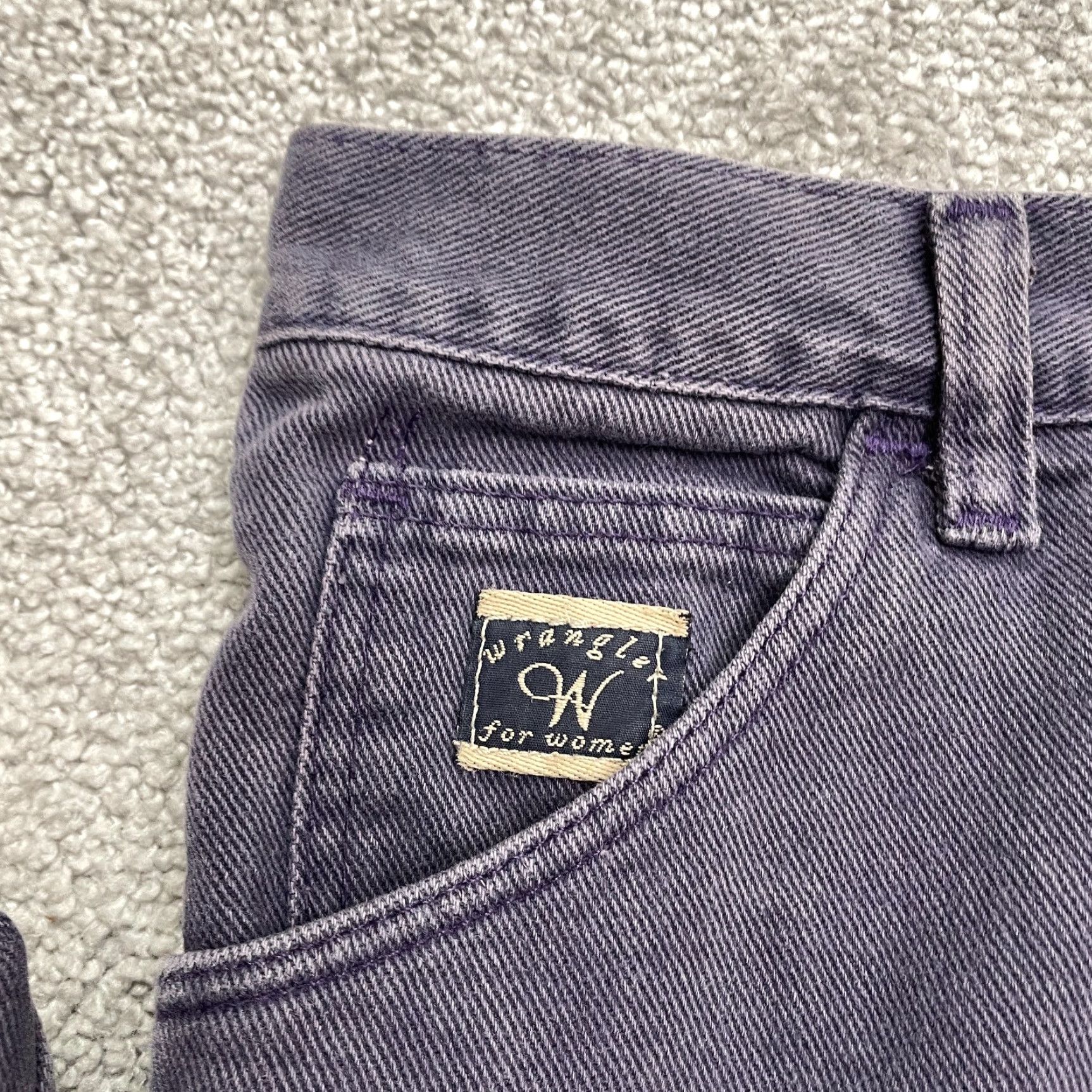 Wrangler VINTAGE Wrangler Denim Jeans Women 10 Purple High Rise 90s Y2K Retro Straight 5-Pocket Women Size 32" / US 10 / IT 46 - 5 Thumbnail