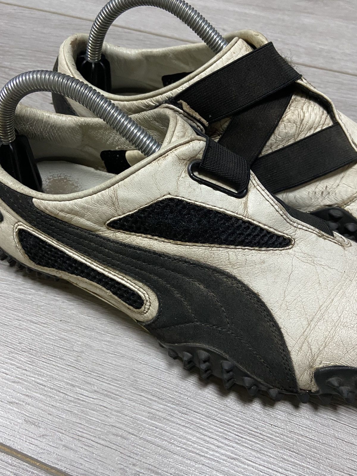 Puma Puma mostro big logo sneakers leather spikes white black Size US 9 / EU 42 - 10 Thumbnail