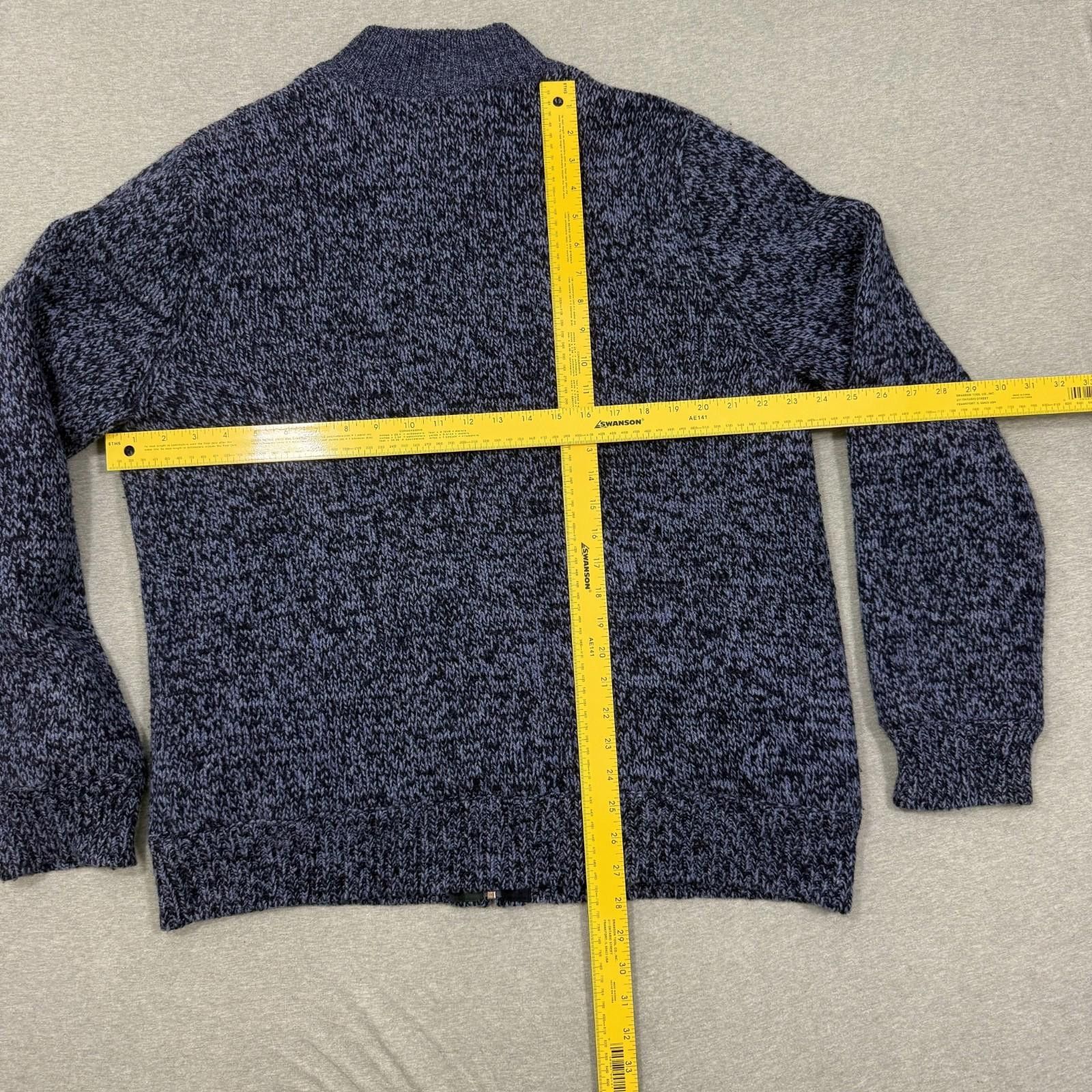 L.L. Bean LL Bean Sweater Jacket Mens XL Plaid Lined Lambs Wool Zip Size US XL / EU 56 / 4 - 8 Thumbnail