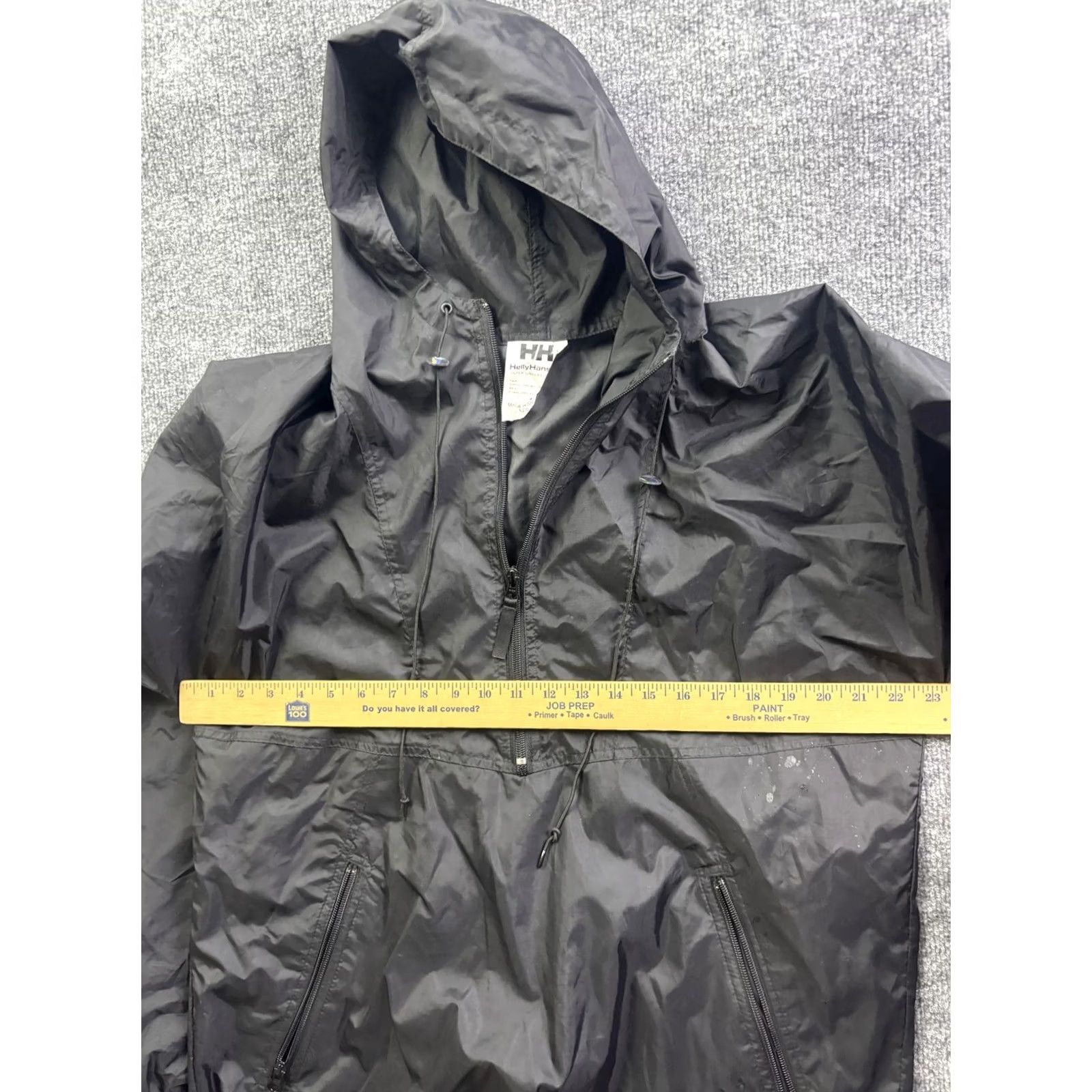 Helly Hansen Helly Hansen Jacket Mens S Black Hooded Zip Windbreaker Hiking Outdoor Adult Small Wind-Resistant Pockets Zip Front Size US S / EU 44-46 / 1 - 5 Thumbnail