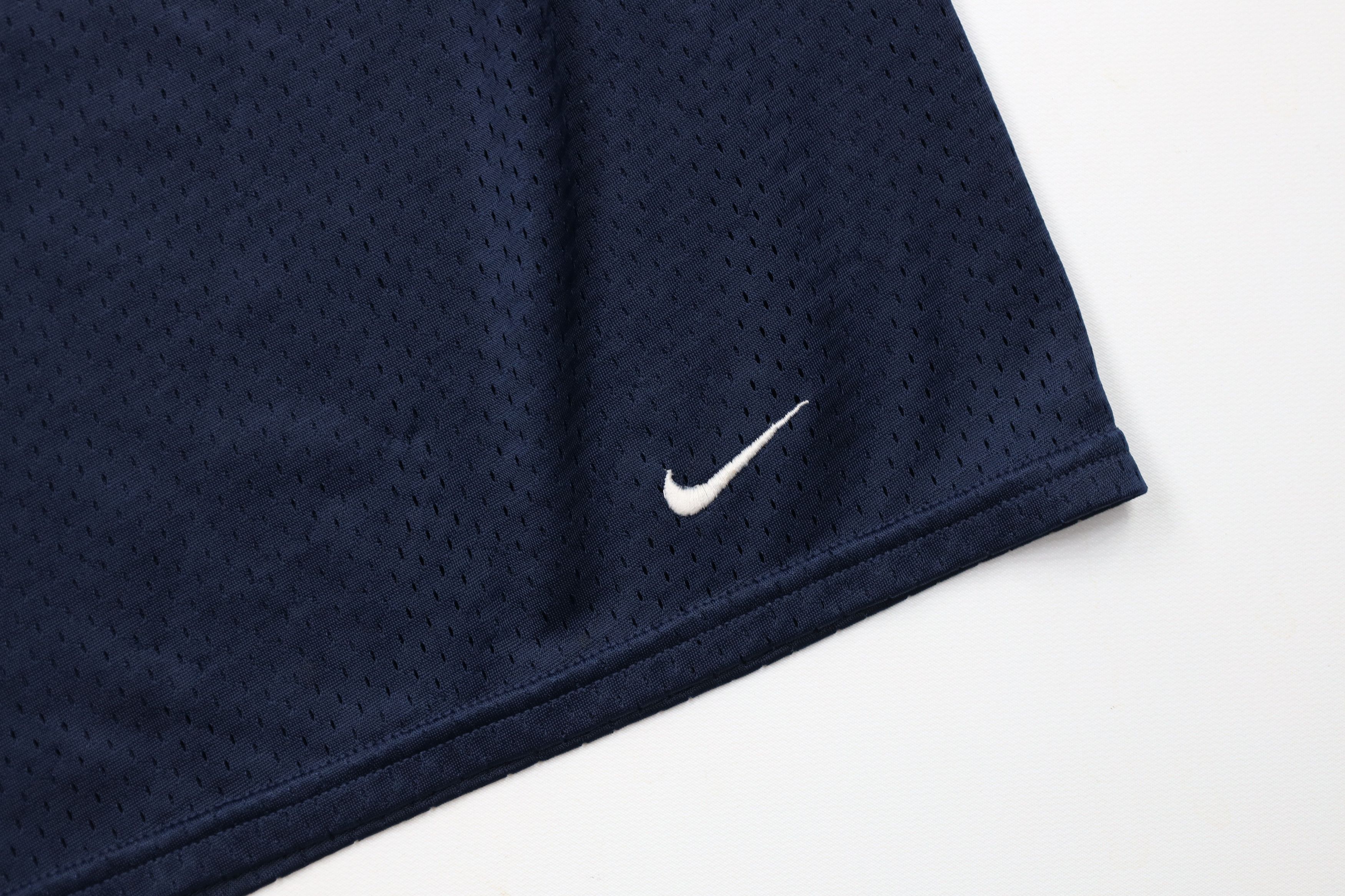 Nike × Vintage Vintage 90s Y2K Nike Mini Swoosh Above Knee Shorts Blue Size US 36 / EU 52 - 5 Thumbnail