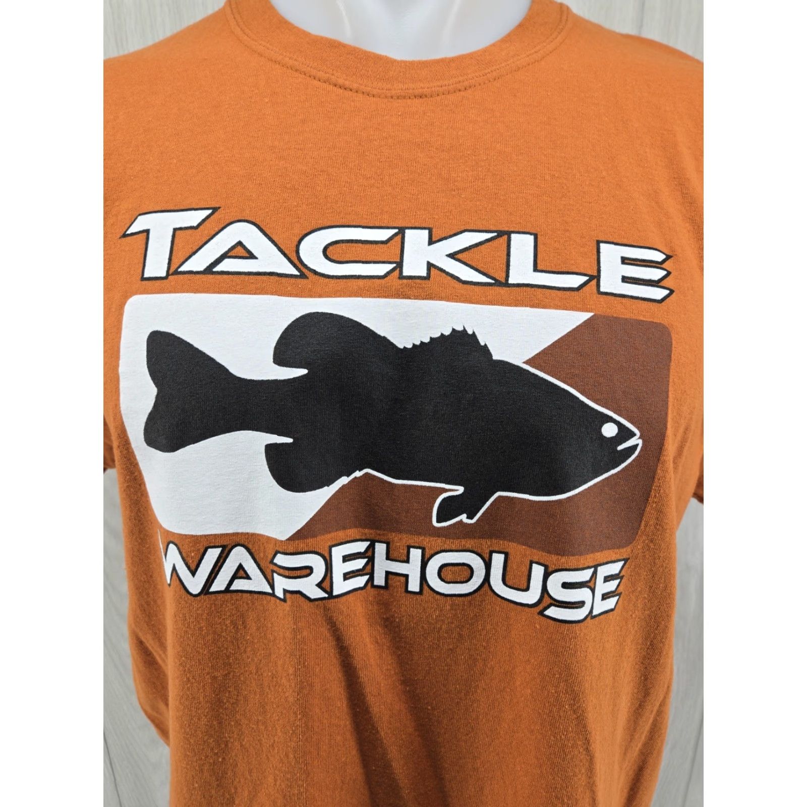 Gildan Gildan T-Shirt Mens Large Rust Orange Cotton Crew Neck Short Sleeve Logo Tackle Warehouse Casual Outdoor All Seasons Regular Fit Size US L / EU 52-54 / 3 - 3 Thumbnail