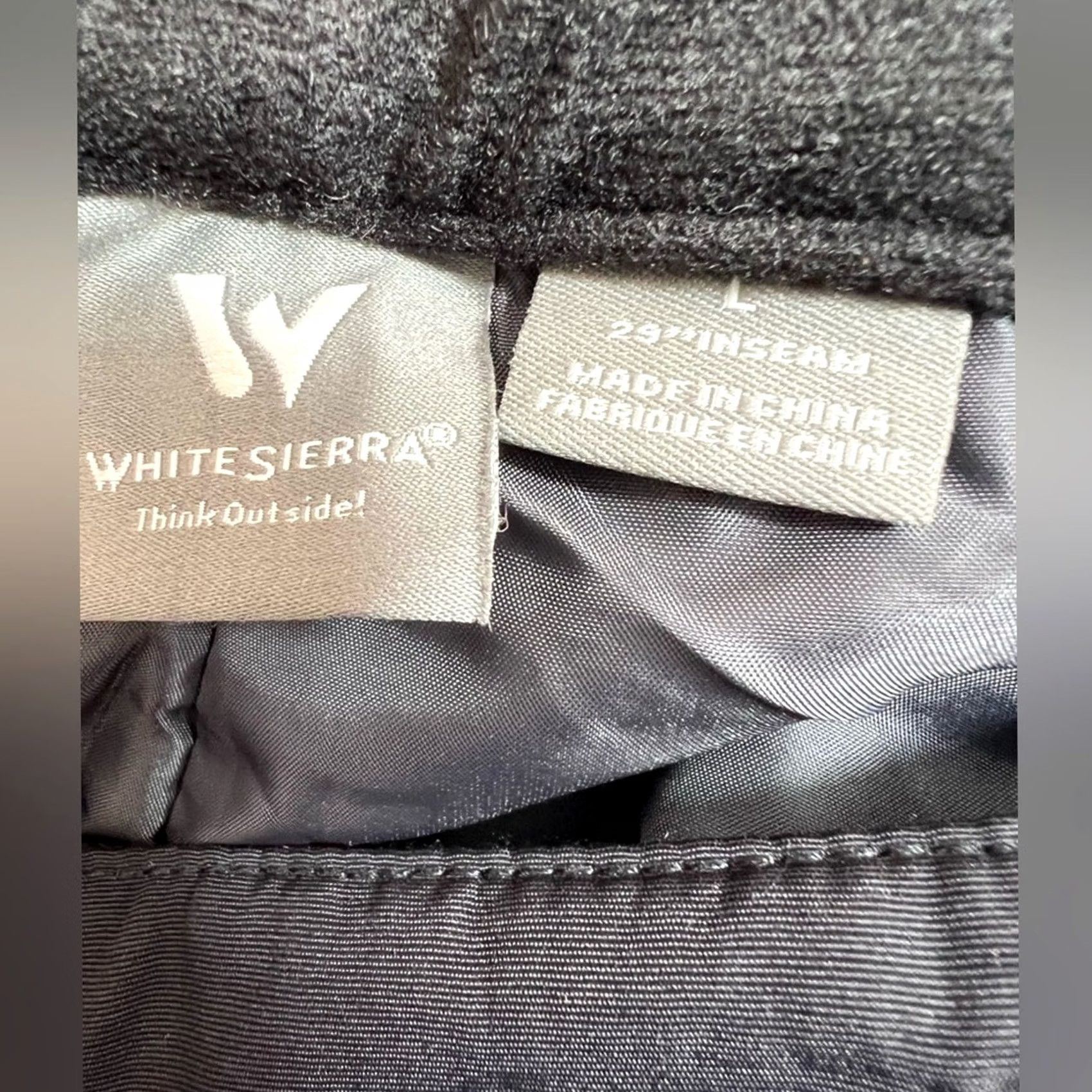 Vintage White Sierra Toboggan Insulated Pant Black Large 29" Inseam Men Snow Pants L Size US 33 - 5 Thumbnail