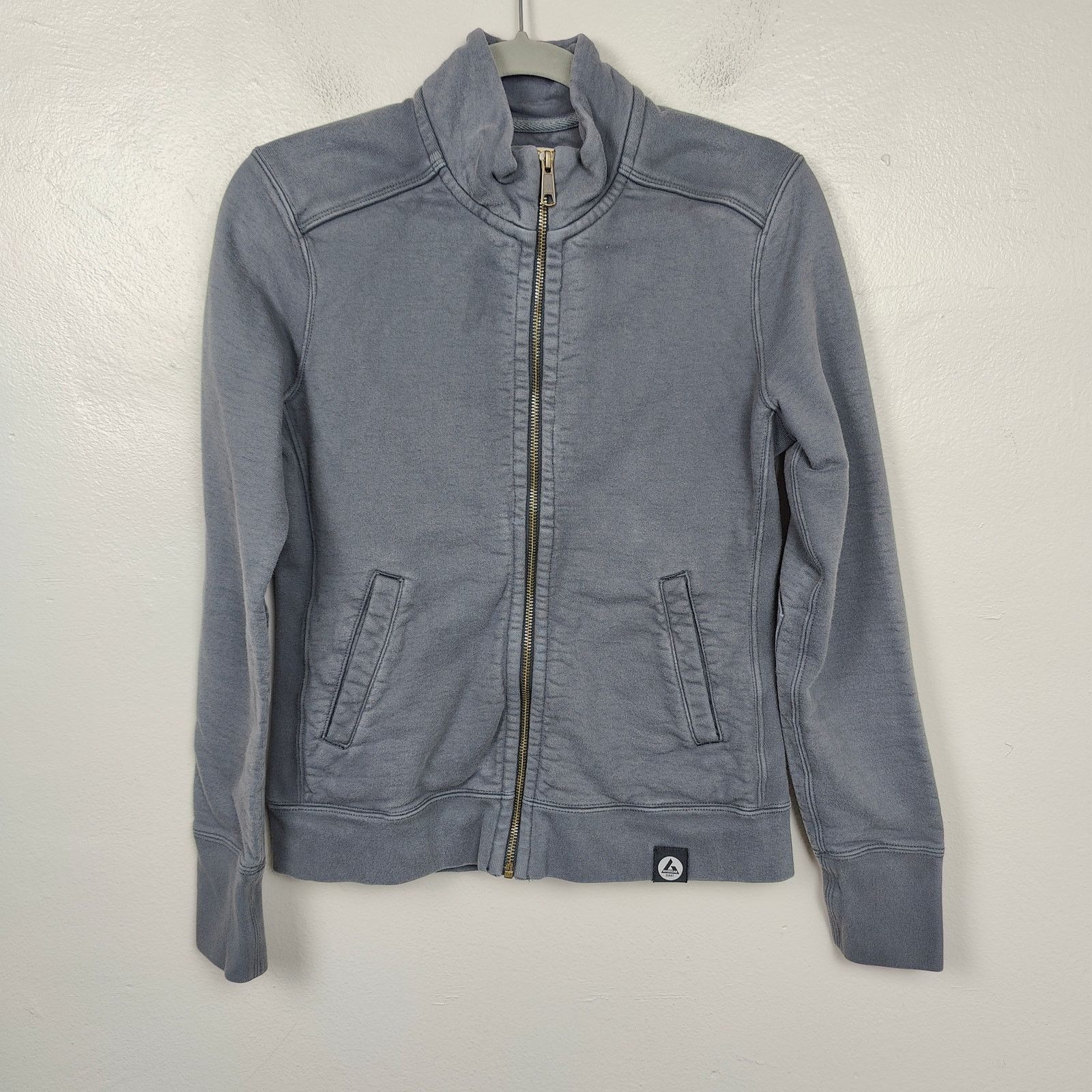 American Giant American Giant Sweatshirt Womens Small Gray Full Zip Cotton Size S / US 4 / IT 40 - 1 Thumbnail