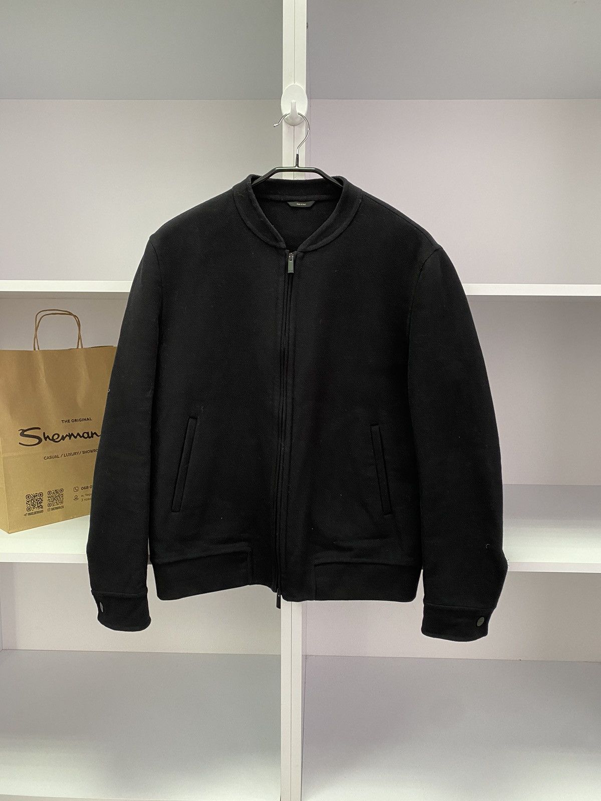Designer × Fendi × Vintage Vintage Fendi Black Luxury Bomber Jacket Size US M / EU 48-50 / 2 - 1 Thumbnail