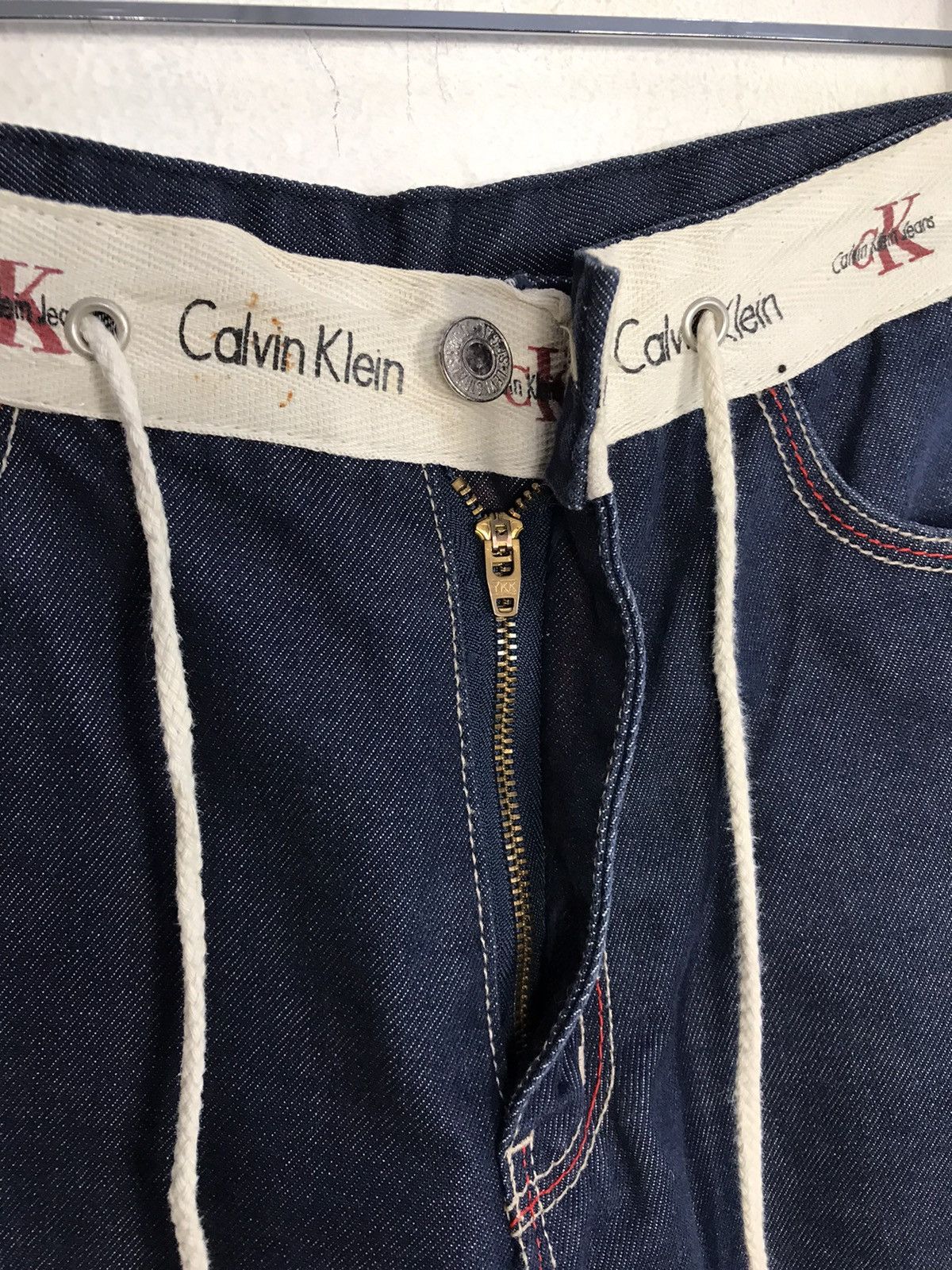Calvin Klein × Vintage Vintage Calvin Klein Indigo Denim Zipper Size US 30 / EU 46 - 9 Thumbnail