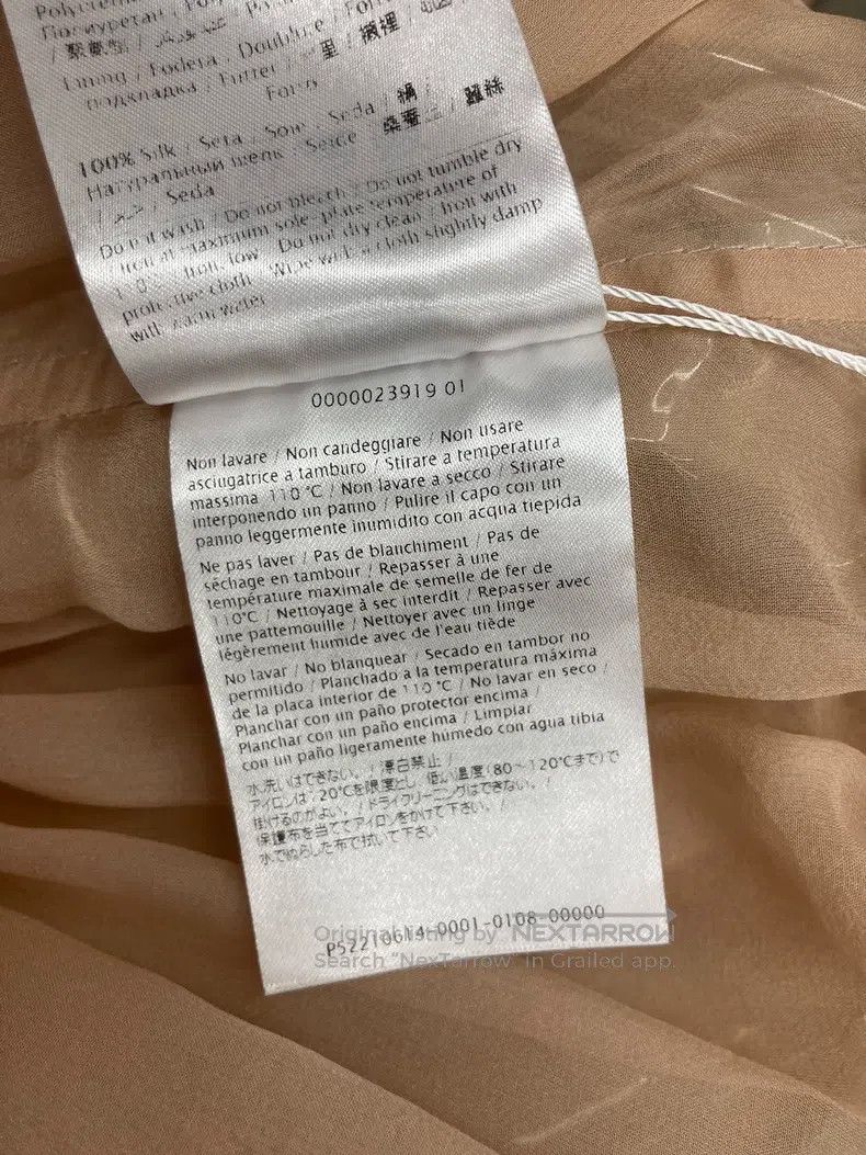 Valentino Valentino Skin color mulberry silk transparent raincoat ja Size S / US 4 / IT 40 - 8 Thumbnail