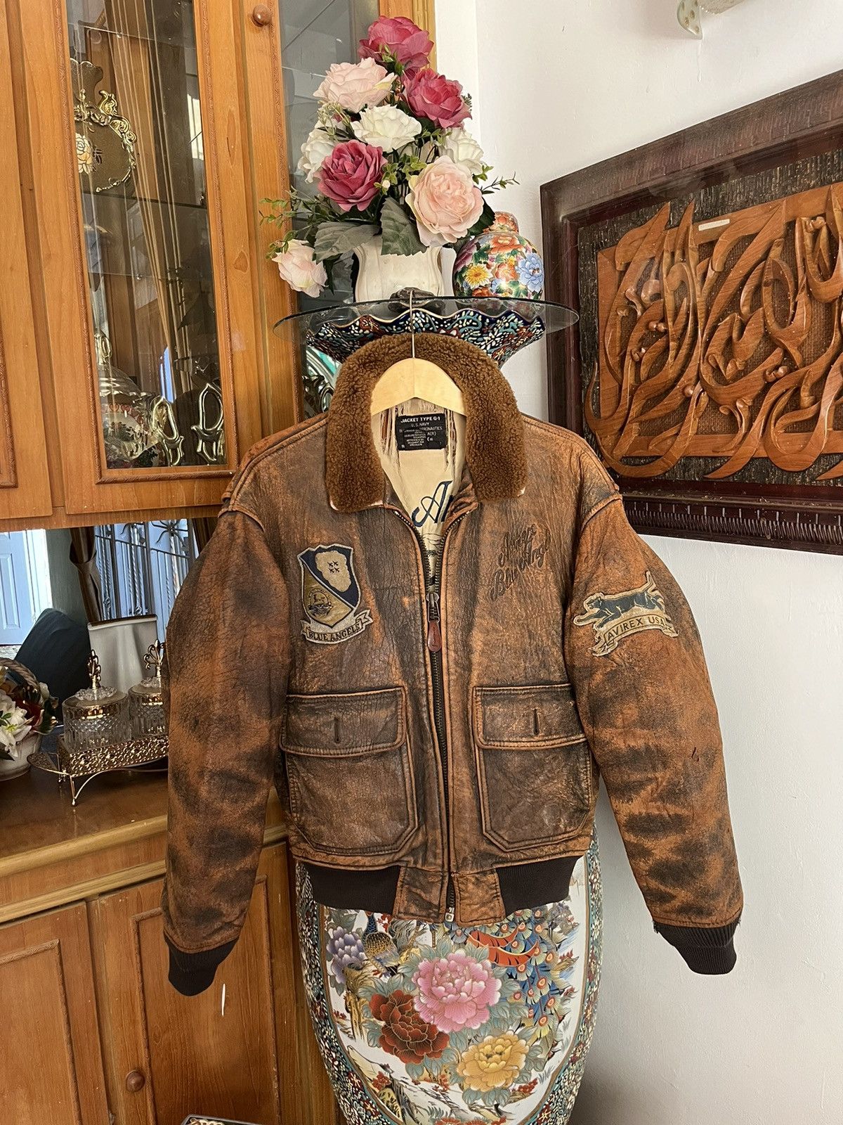 Avirex Vintage Avirex Blue Angels Fighter Pilot Jacket Size US S / EU 44-46 / 1 - 1 Thumbnail