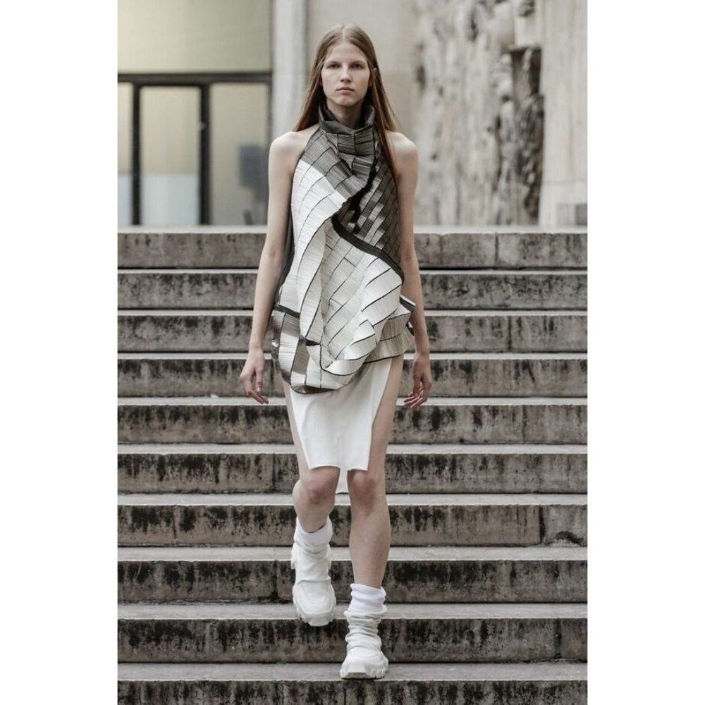 image of Rick Owens Dirt Collection Ss/18 Runway Elipse Tunic 40 S in Milk, Women's (Size Small)