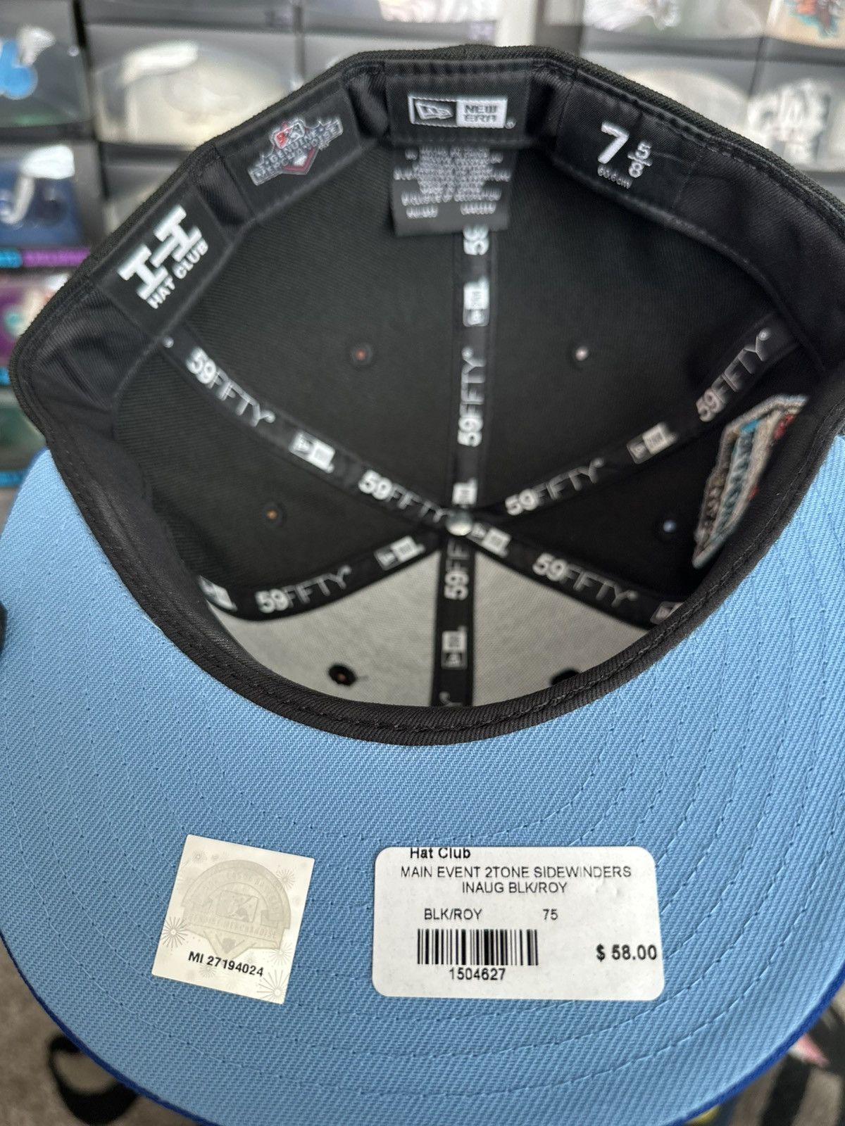 New Era Hat Club Main Event Stone Cold Diamondbacks 7 5/8 Size ONE SIZE - 4 Thumbnail