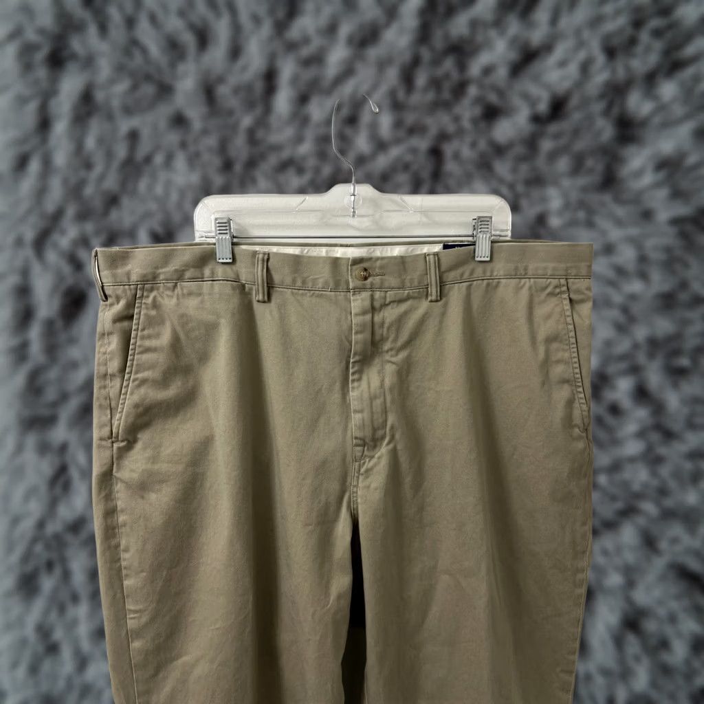 Polo Ralph Lauren Polo Ralph Lauren Chino Pants Mens 42x30 Brown Classic Fit Cotton Twill Stretch Flat Front Zip Front Size US XL / EU 56 / 4 - 1 Thumbnail