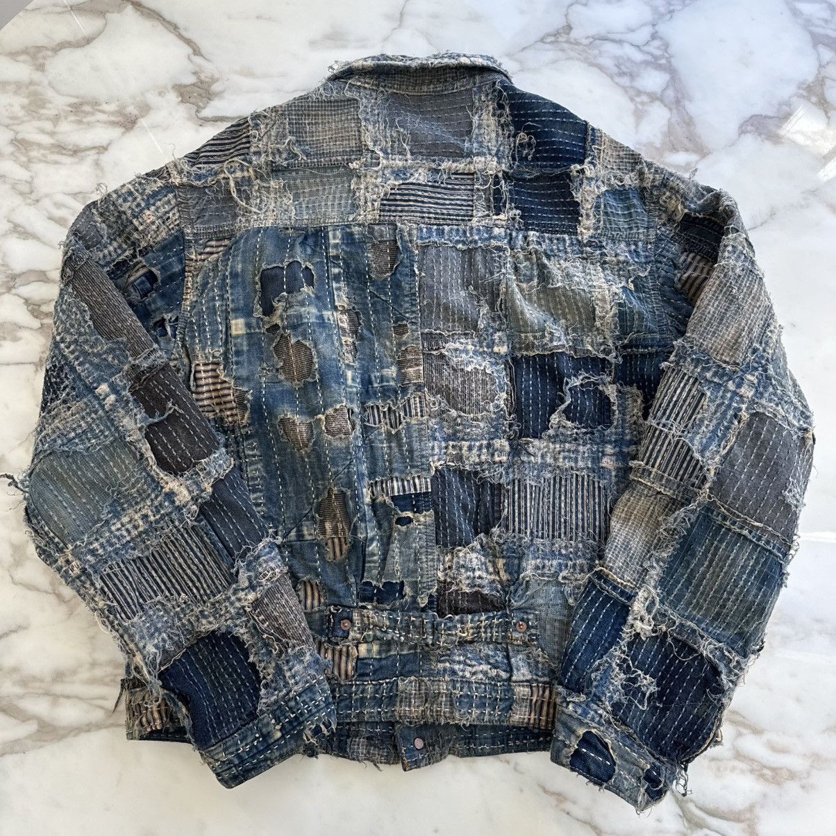 Kapital Kapital Boro Patchwork Denim Jacket Size 3 2024 Size US L / EU 52-54 / 3 - 2 Thumbnail