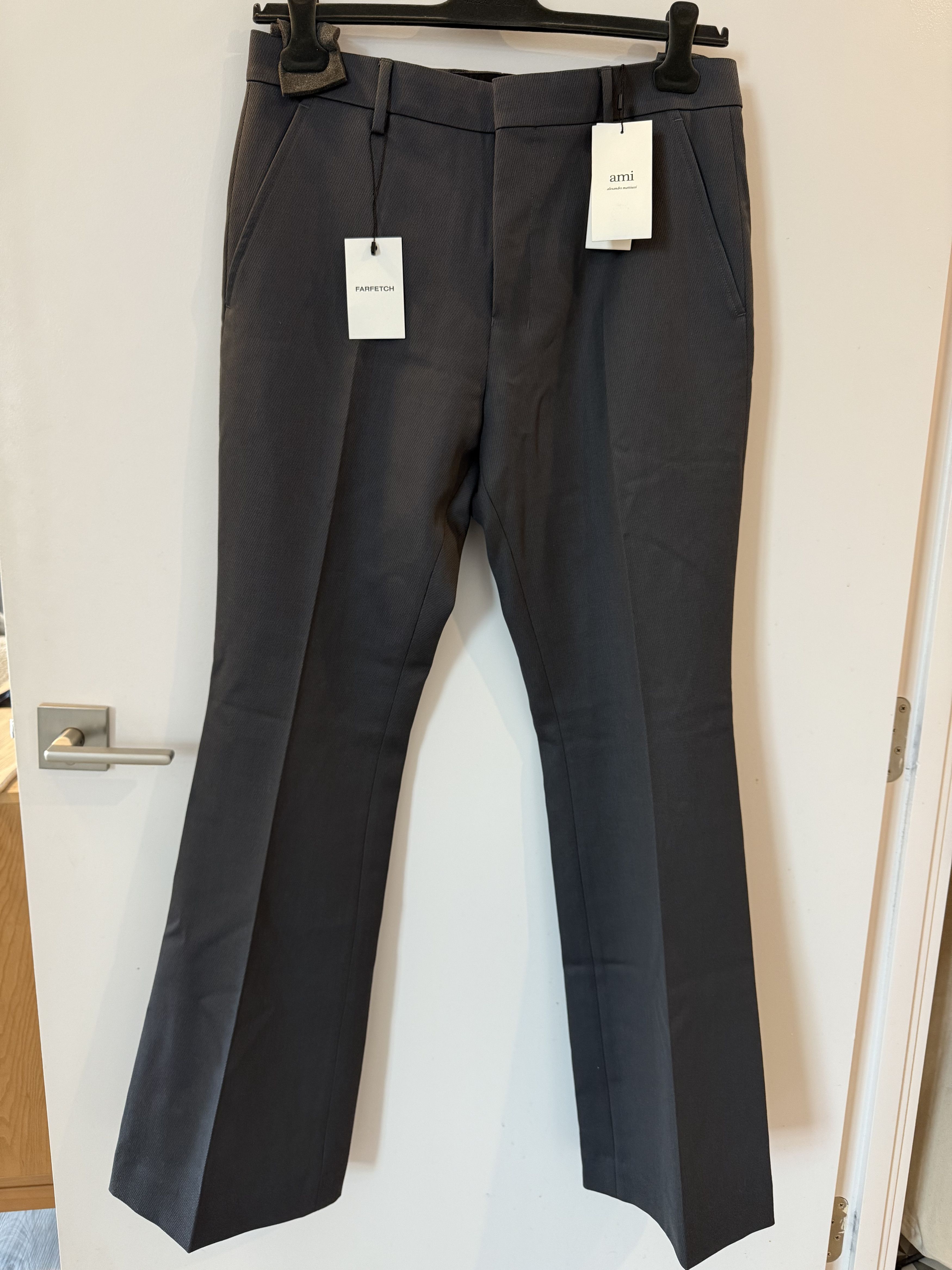 AMI AMI Flared Bootcut Virgin Wool Pants Trouser - 50 Size US 34 / EU 50 - 2 Thumbnail