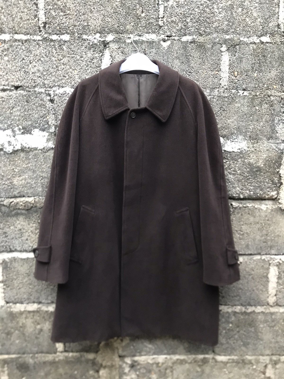 Japanese Brand 🔥Gladan By Blue Rock Brown Wool Long Coat Size US L / EU 52-54 / 3 - 1 Thumbnail